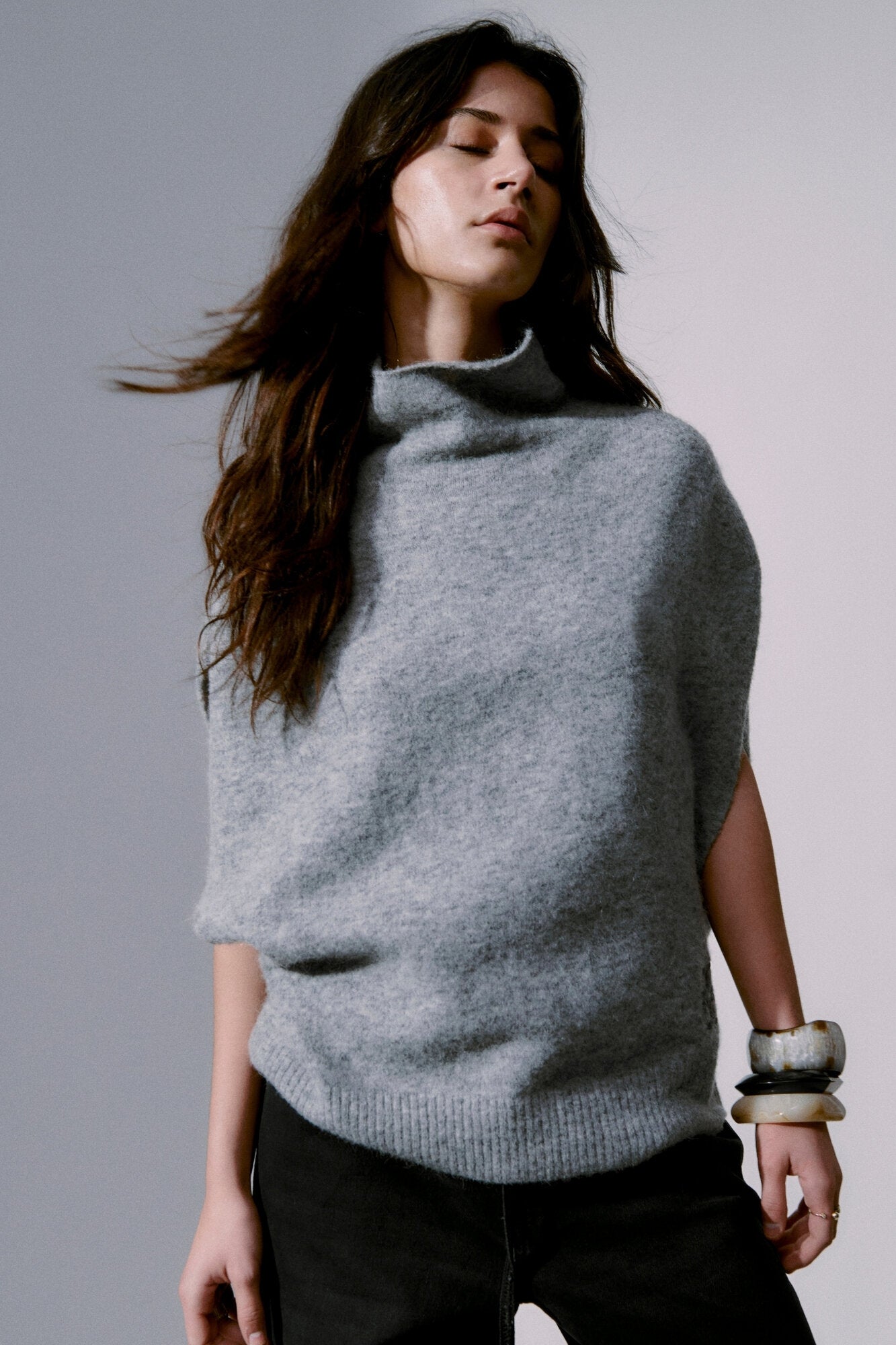 Cozy Days Frodie strikvest - 500056 Grey Melange