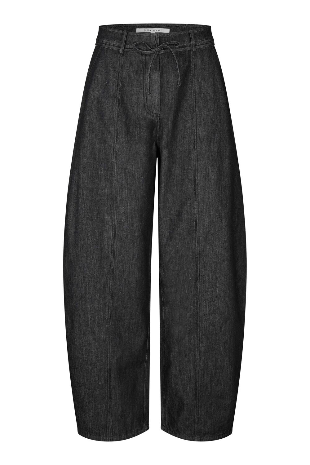 Dera Denim cargobukser - sort