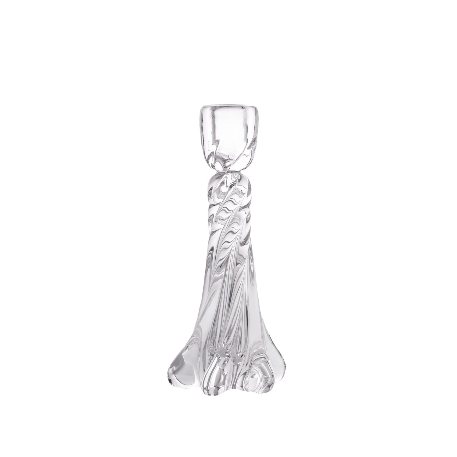 Tuva lysestage, H25 cm – Crystal