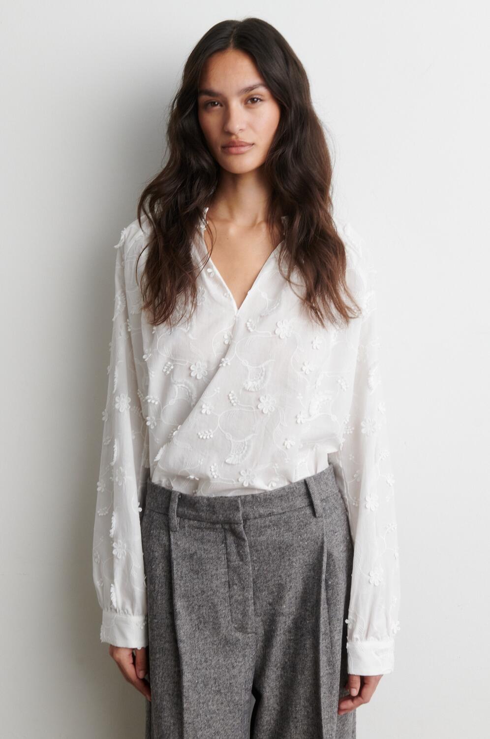 Rosalil bluse - Bright White