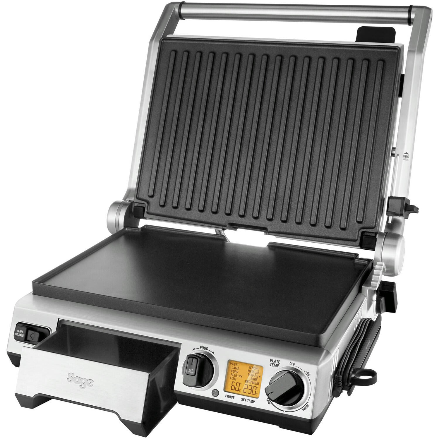 The Smart Grill Pro bordgrill - Brushed Stainless Steel