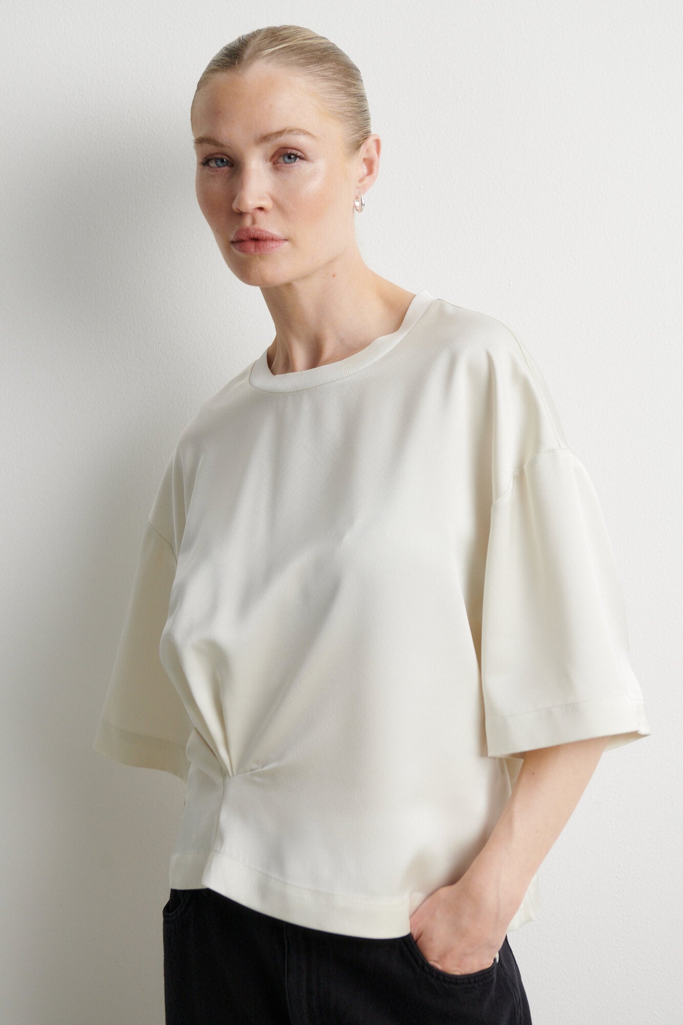 Opala bluse – Birch