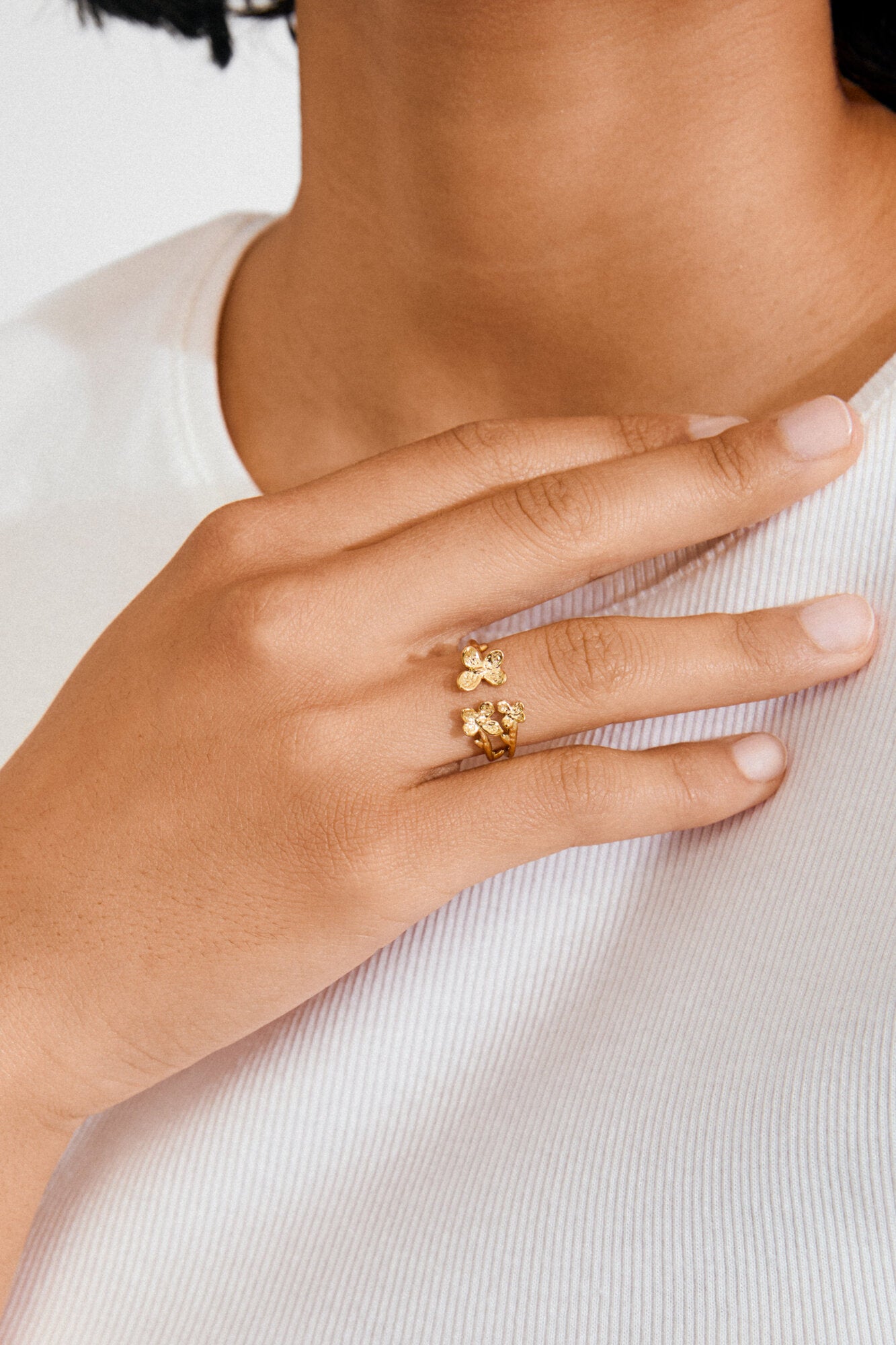 Ajani ring - forgyldt