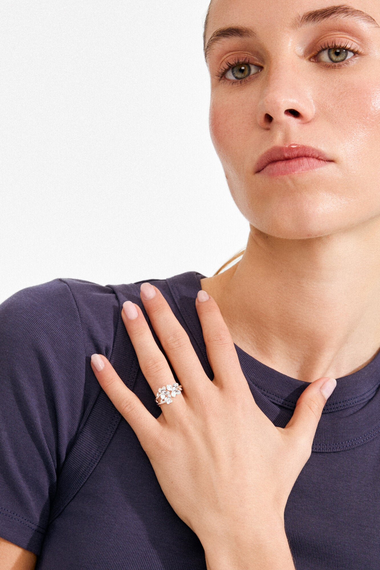 Ajani ring - sølvbelagt