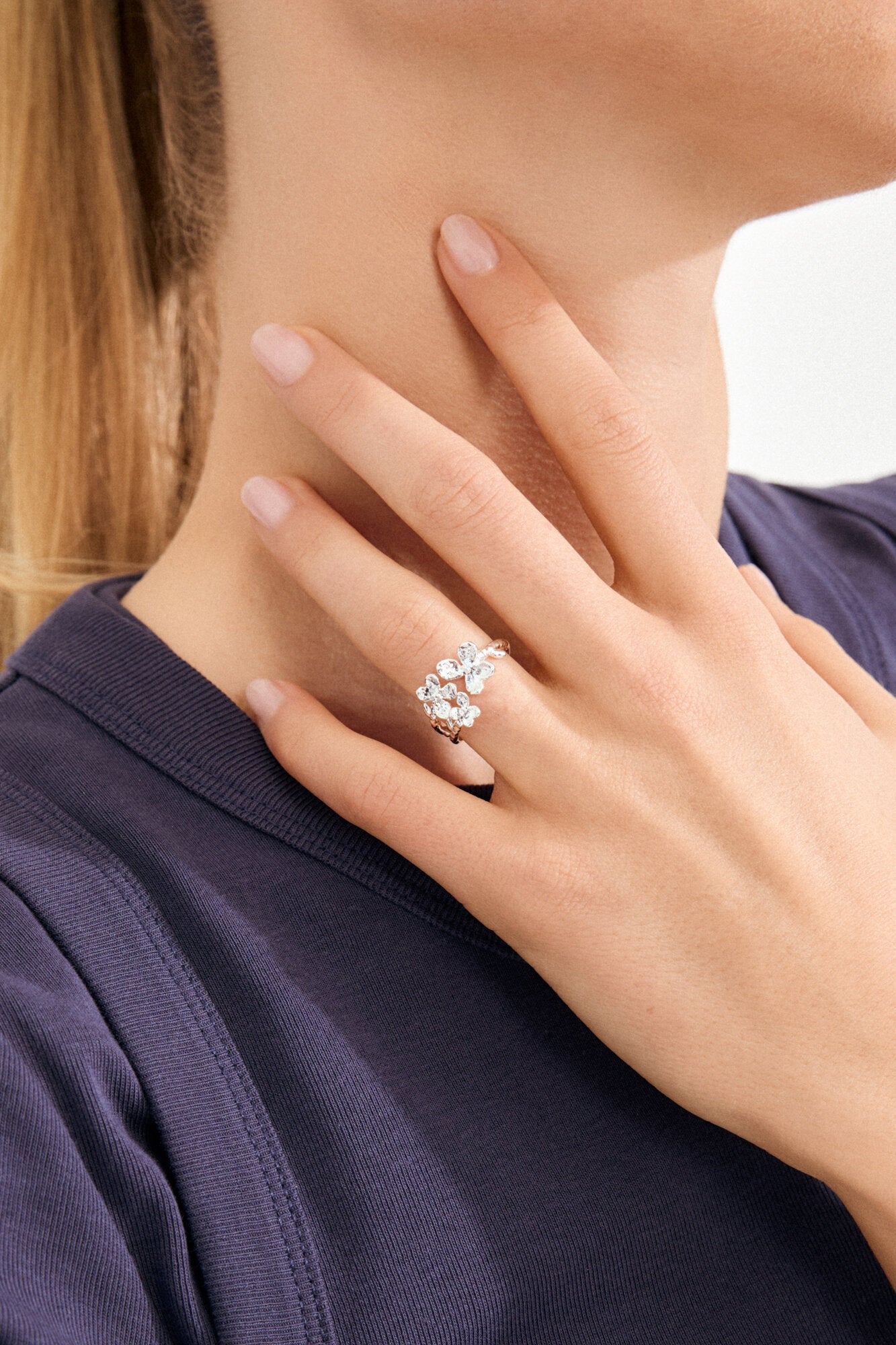 Ajani ring - sølvbelagt