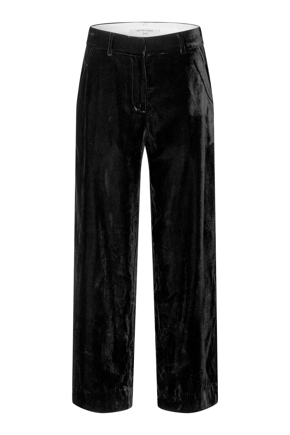 Velvetta Straight habitbukser – sort