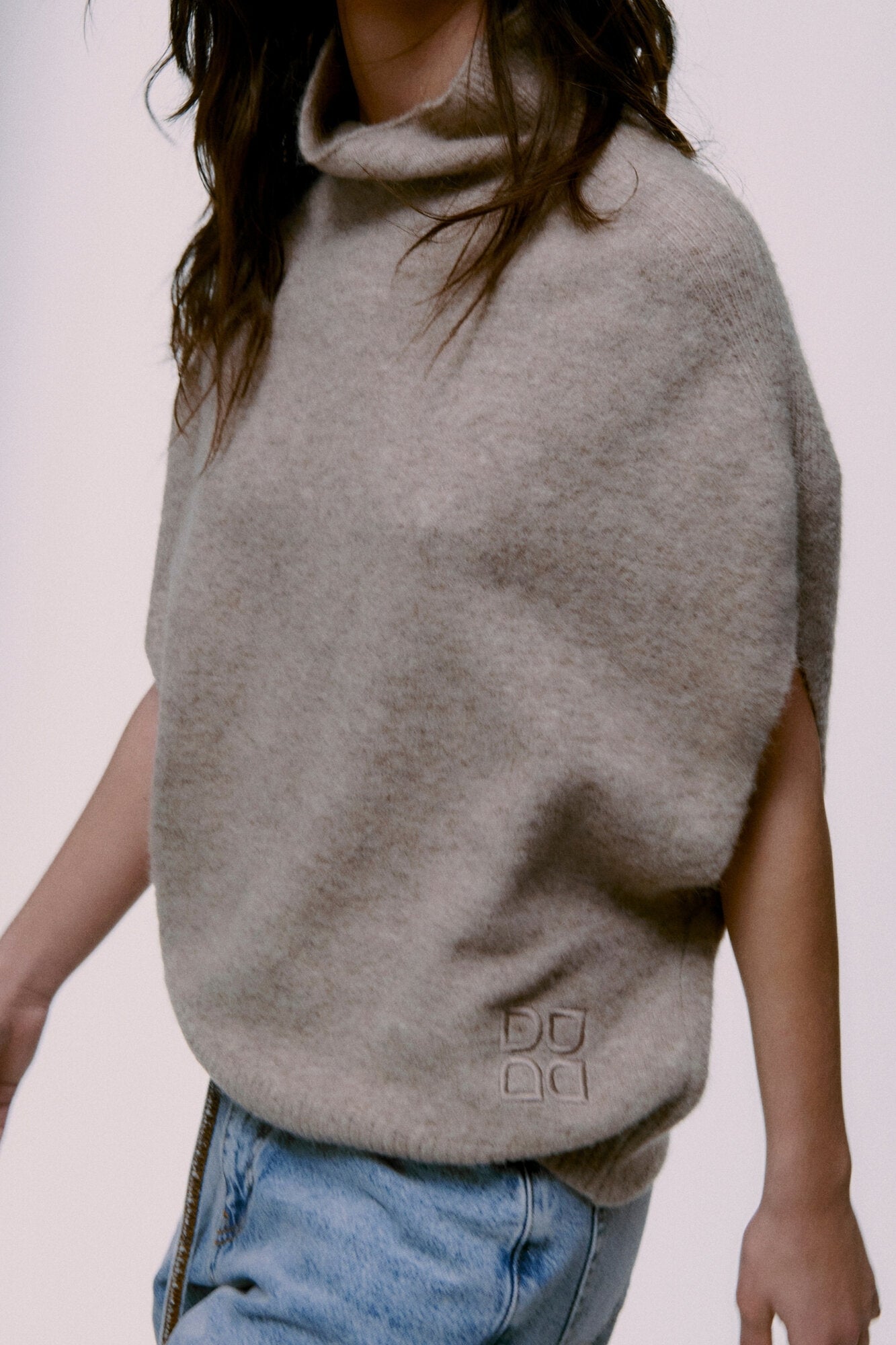 Cozy Days Frodie strikvest - Beige Melange