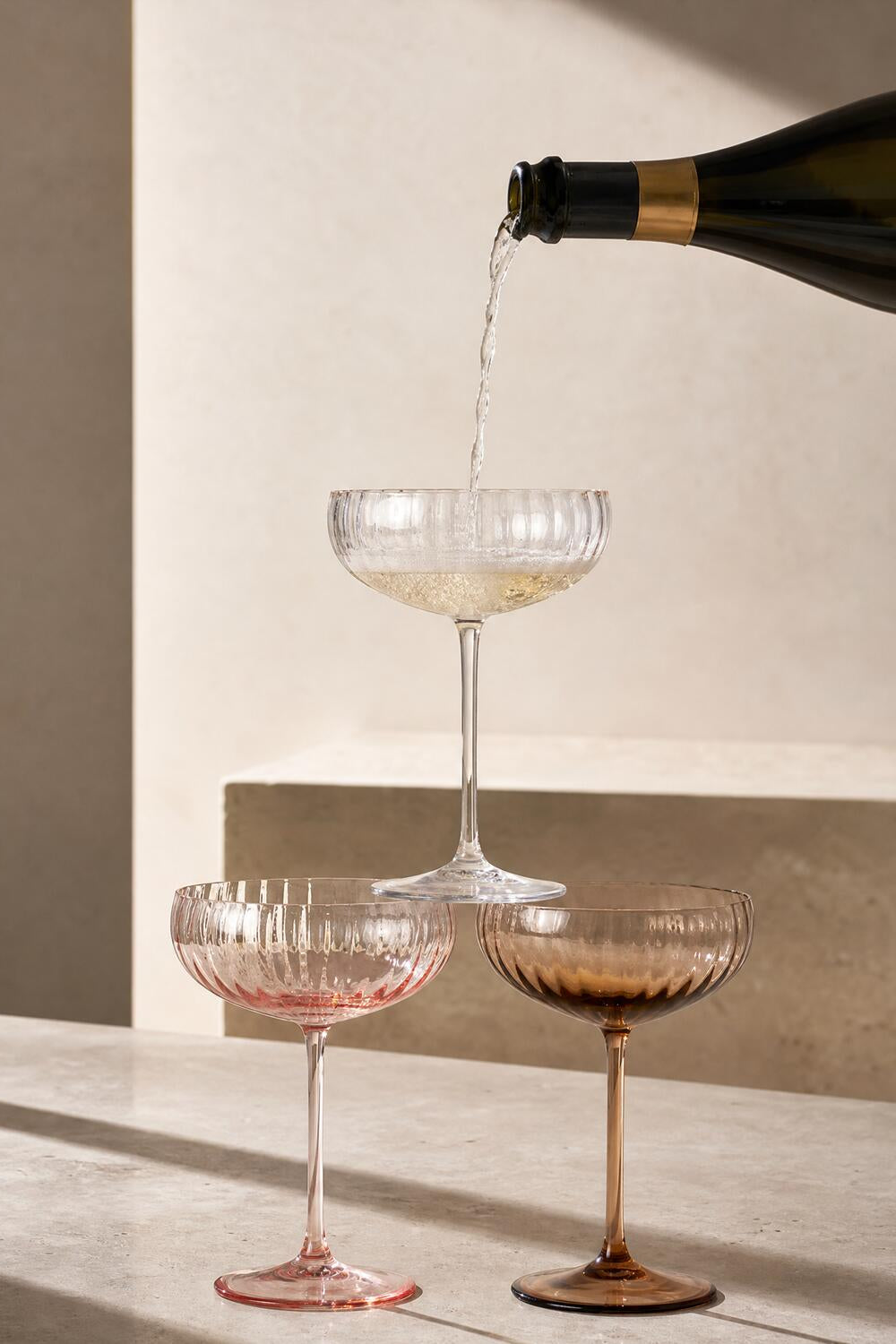 Lyon champagneskål, 280 ml. – New Brown