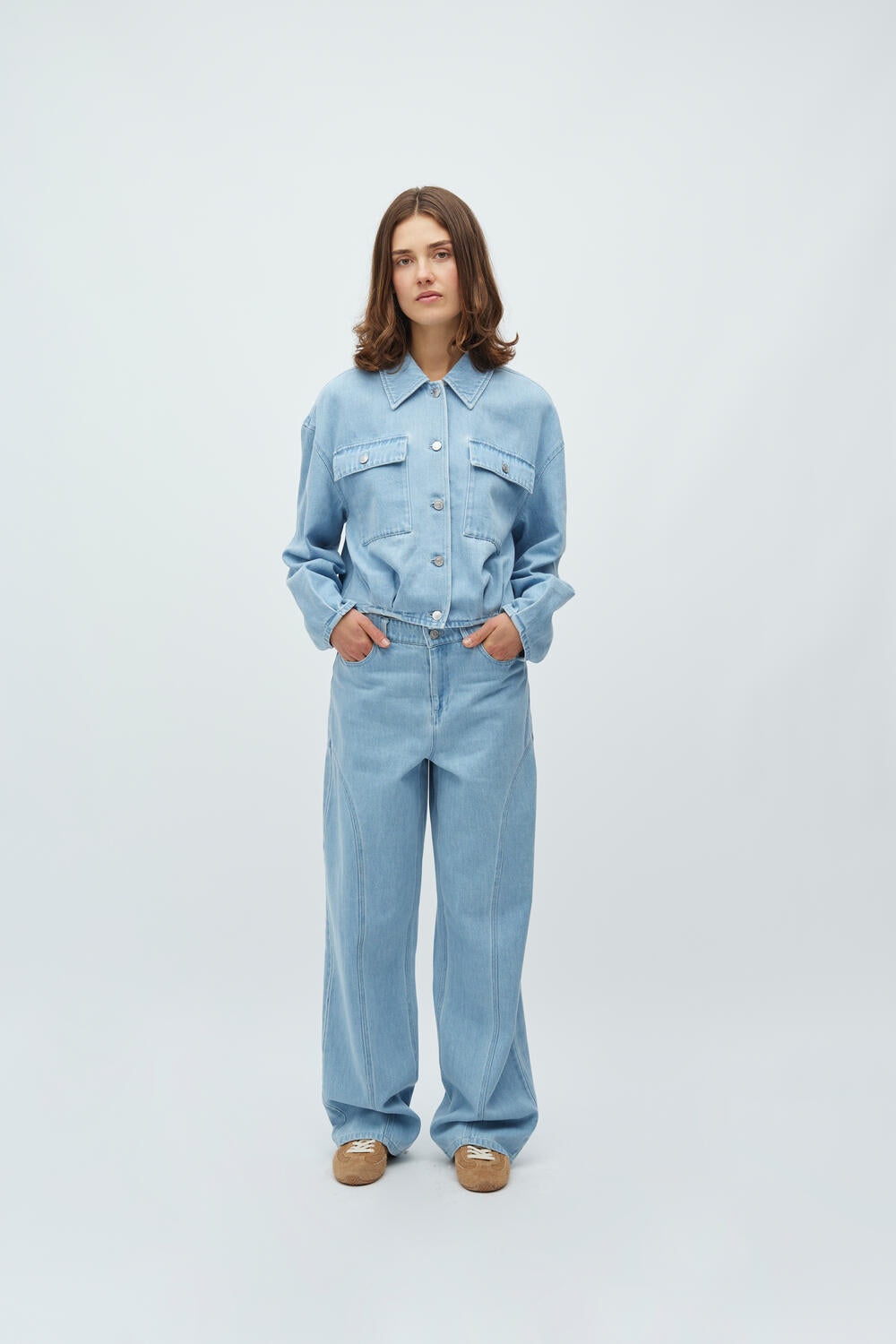 Geviva denimjakke - U31 Light Soft Wash