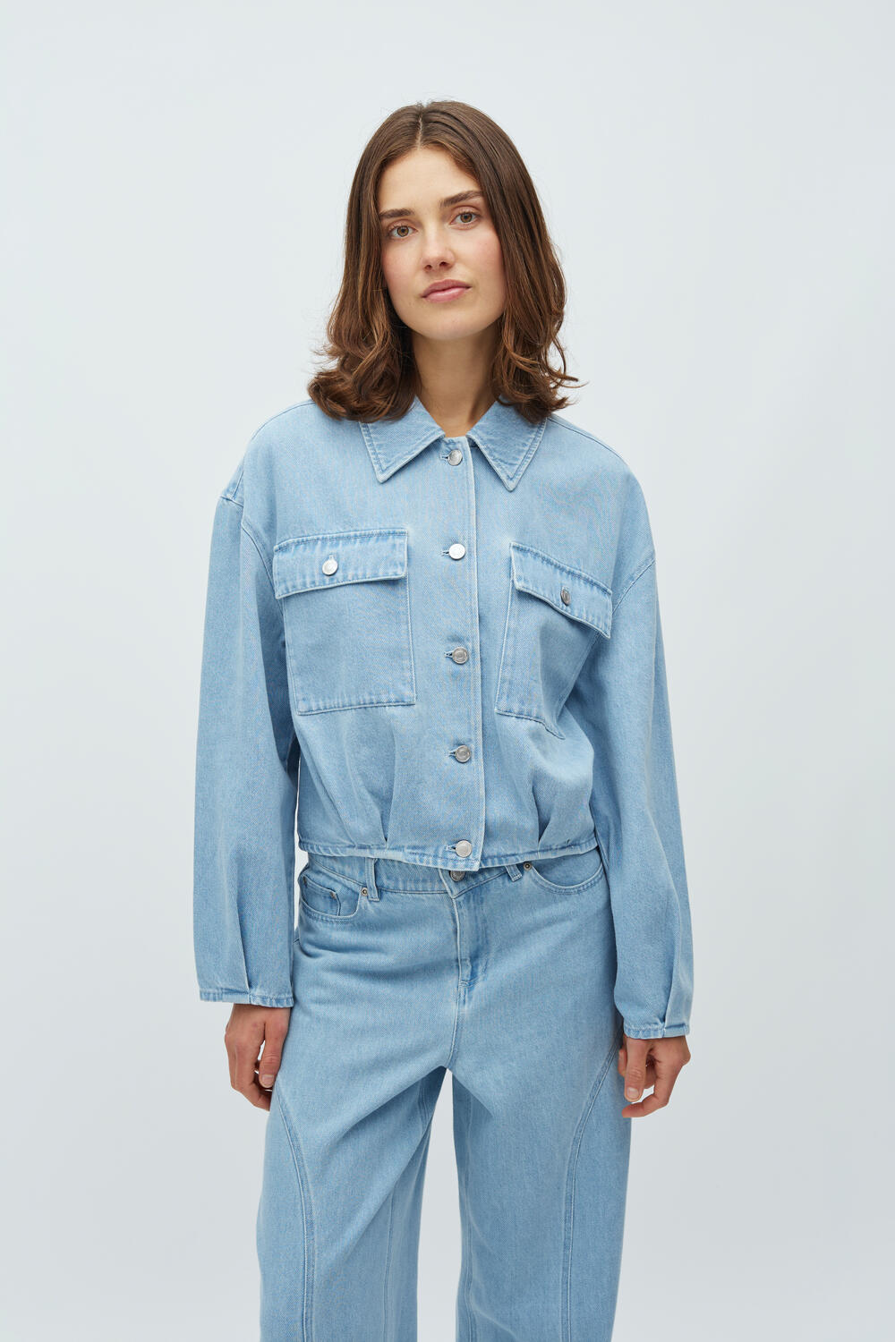 Geviva denimjakke - U31 Light Soft Wash