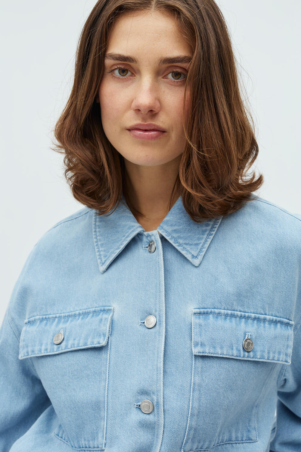 Geviva denimjakke - U31 Light Soft Wash