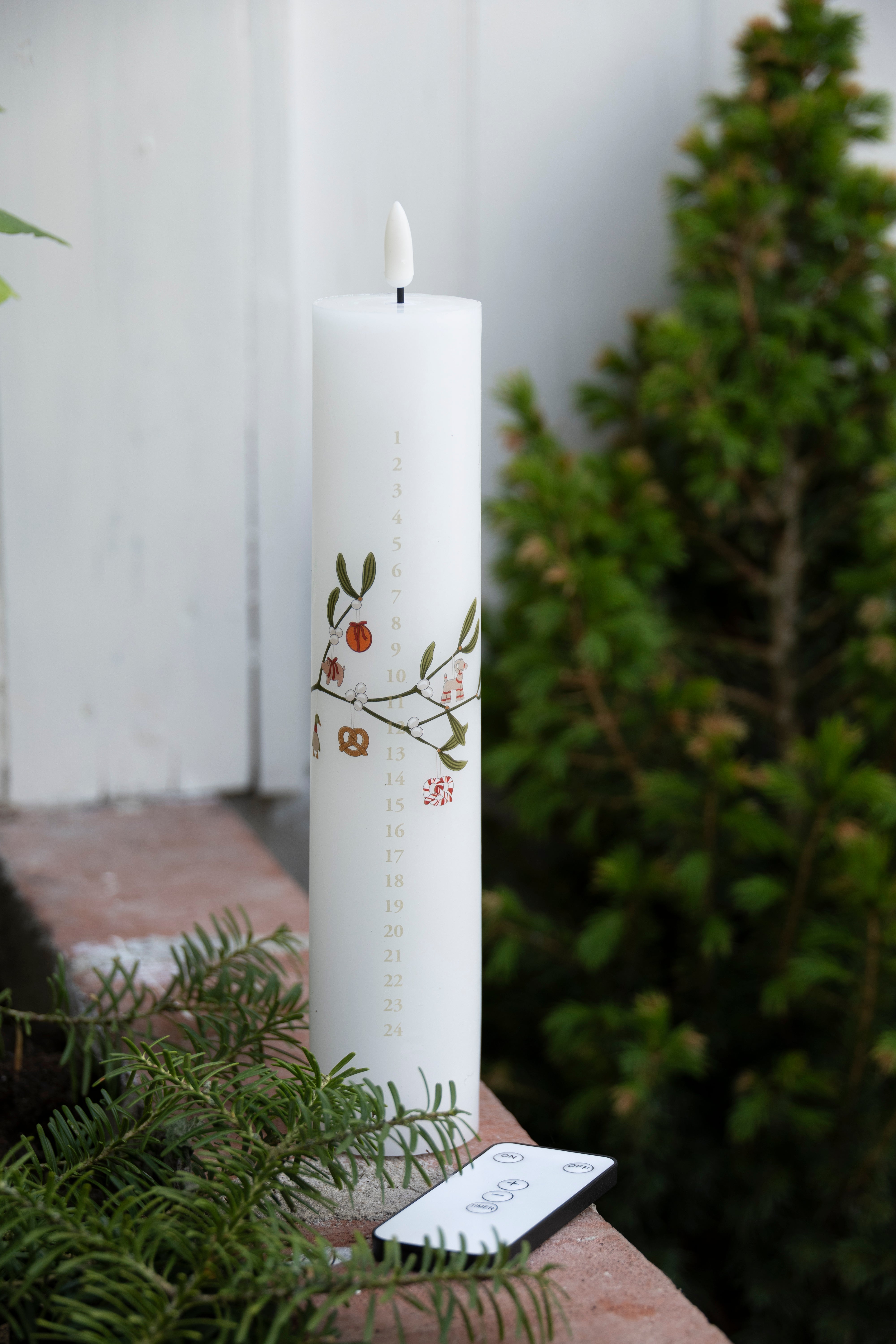 Kalenderlys, LED - hvid