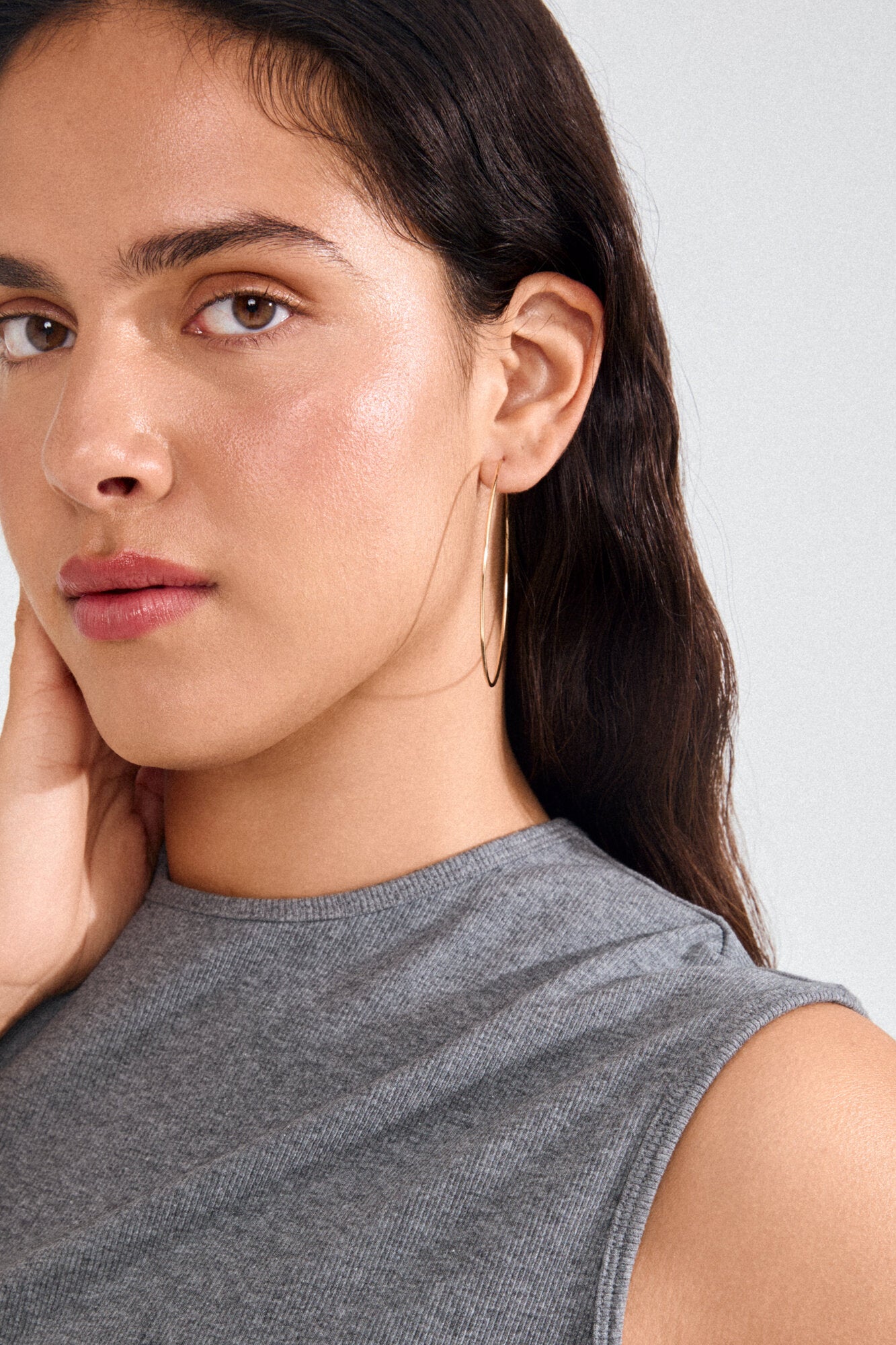 Sanne XL hoops - forgyldt