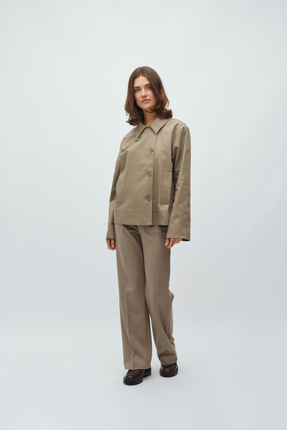 Bavina-M jakke - O46 Brindle Sand