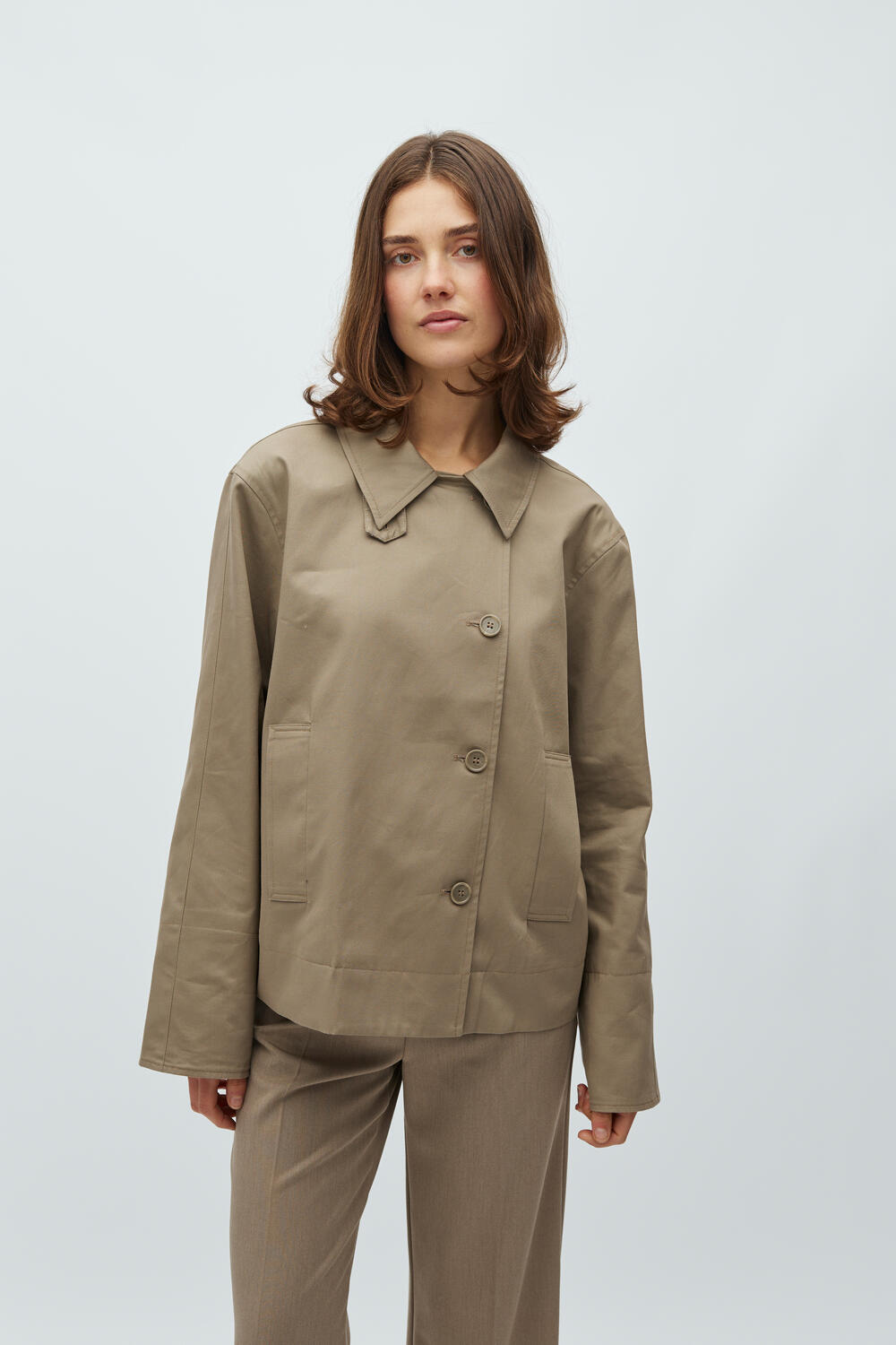 Bavina-M jakke - O46 Brindle Sand