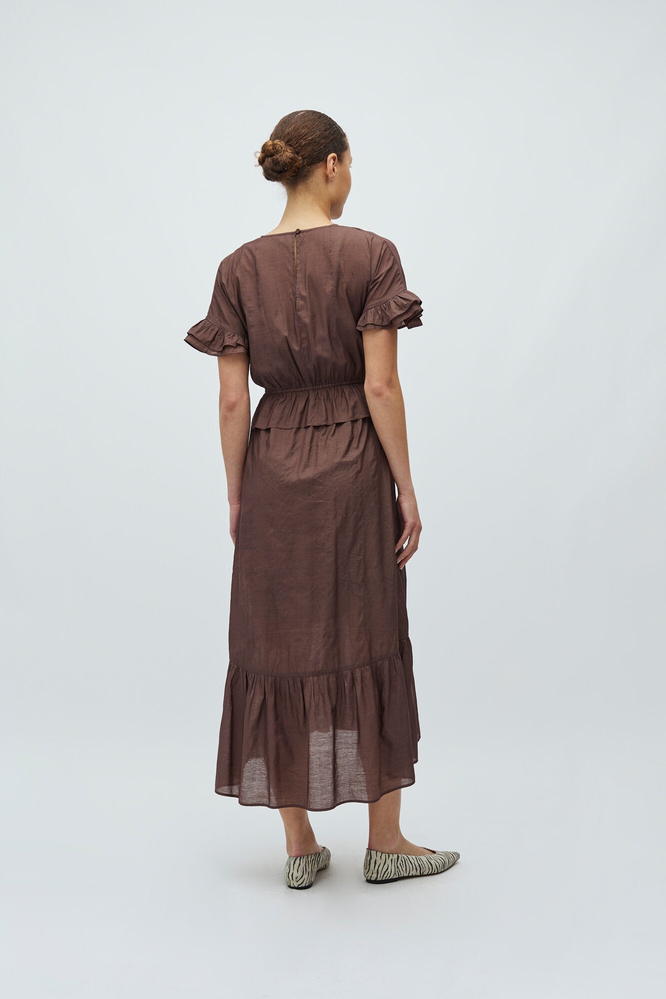 Gunnvor kjole - U26 Chocolate Brown
