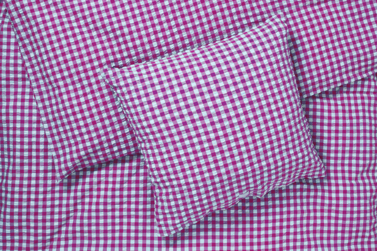 Bæk&Bølge sengetøj - Fuchsia/Mint