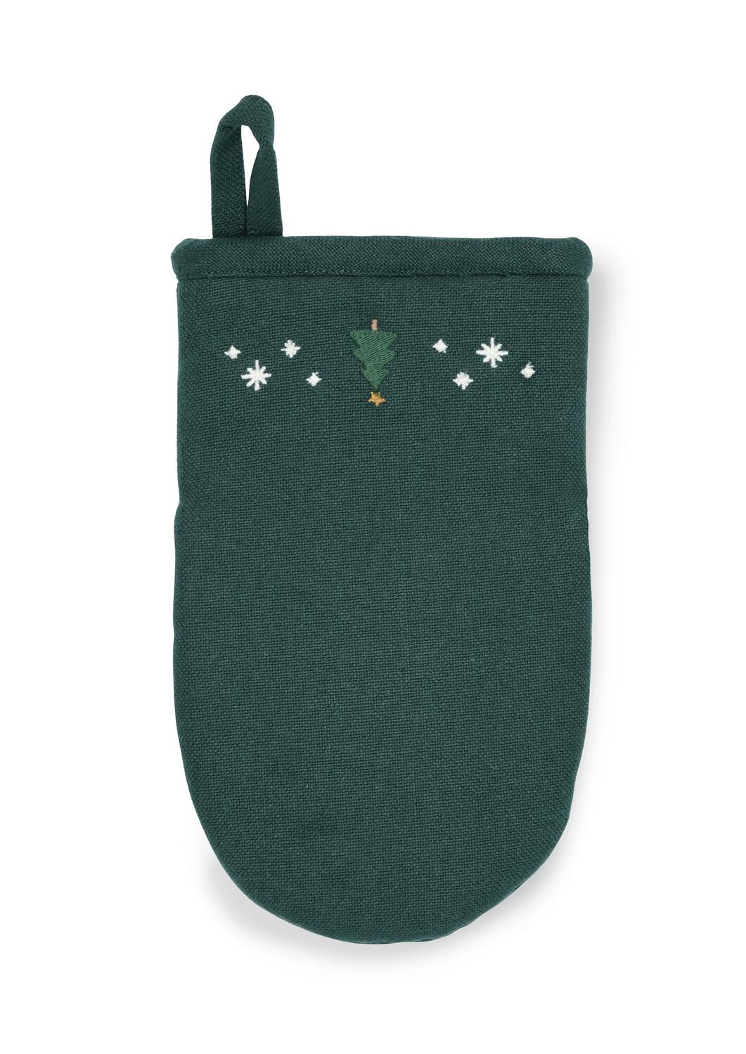 Christmas Fable ovnhandske, grøn - 1 stk.