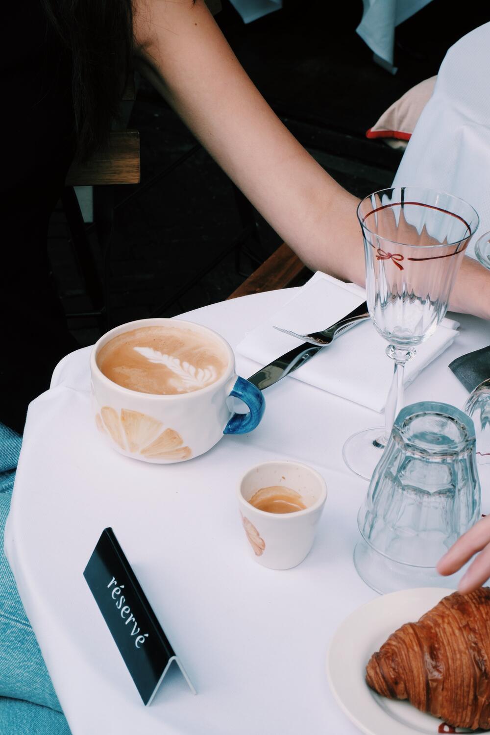 Croissant kop - blå