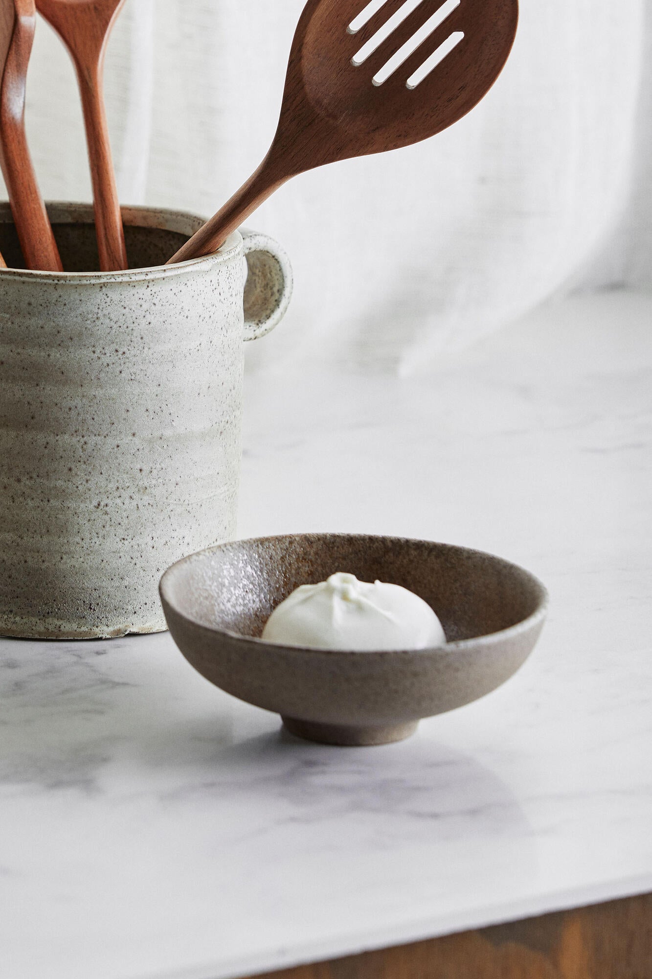 Inez skål, sand - Ø13 cm