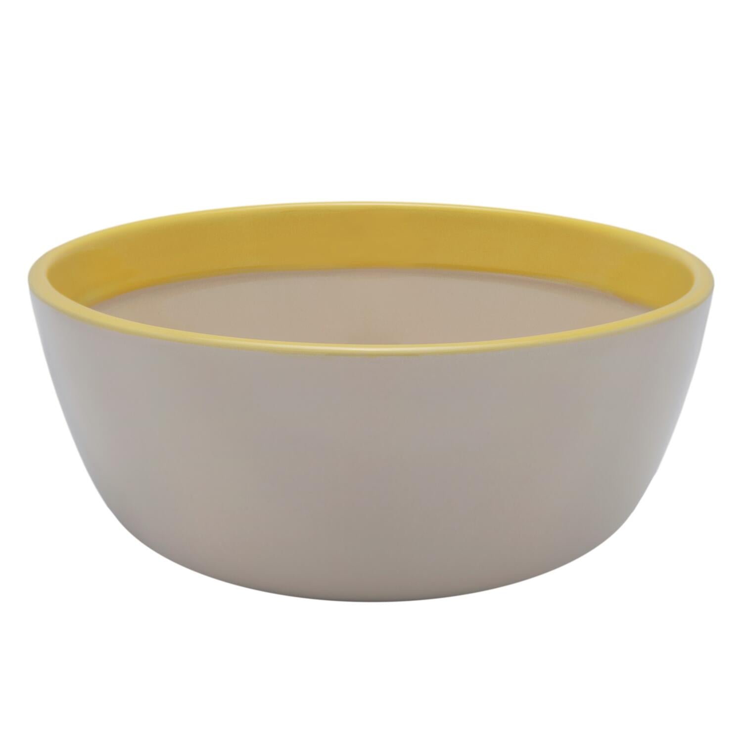 Play skål, beige/gul - Ø19 cm