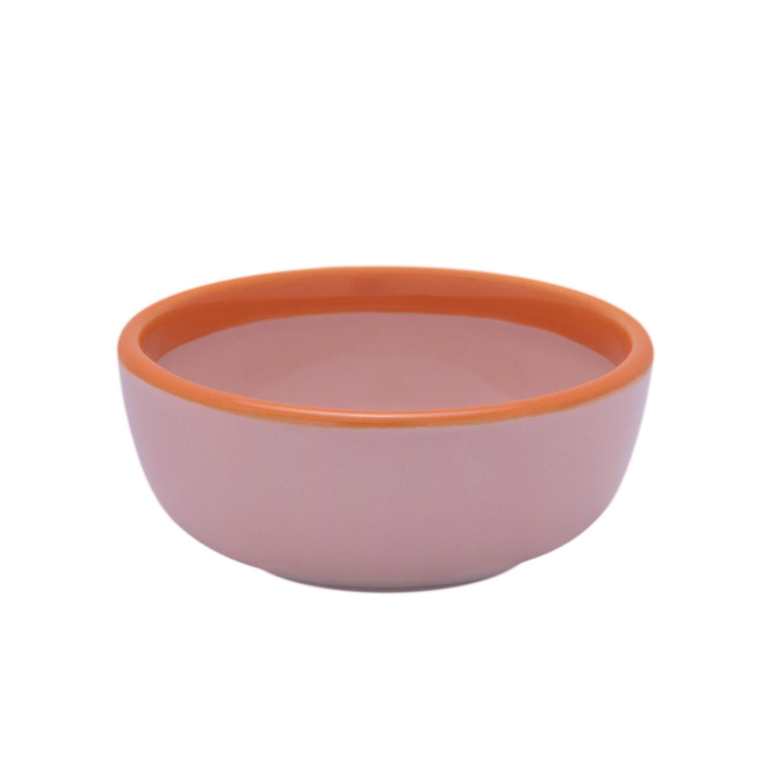 Play skål, pink/orange - Ø9 cm