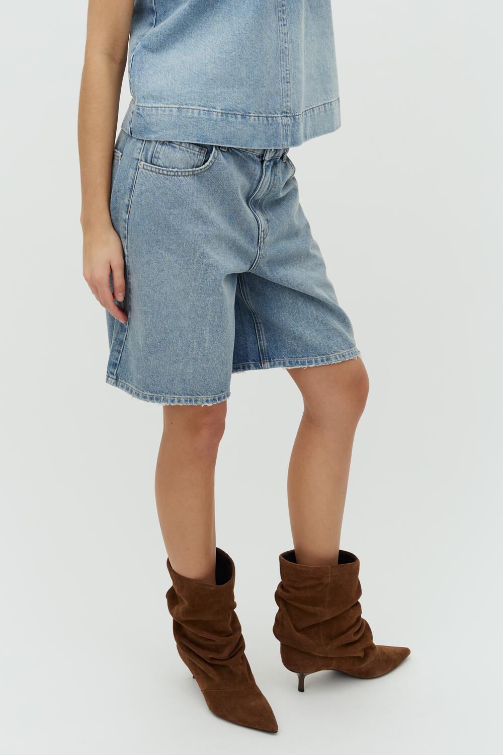 Talina-M denimshorts - V61 Light Blue Brushing
