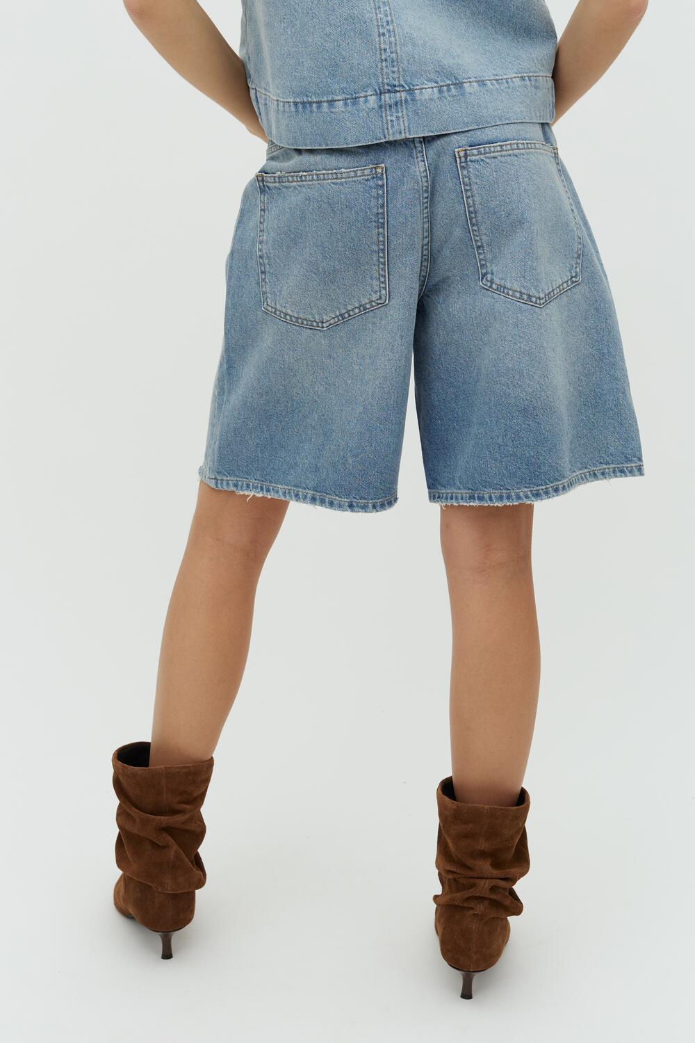 Talina-M denimshorts - V61 Light Blue Brushing