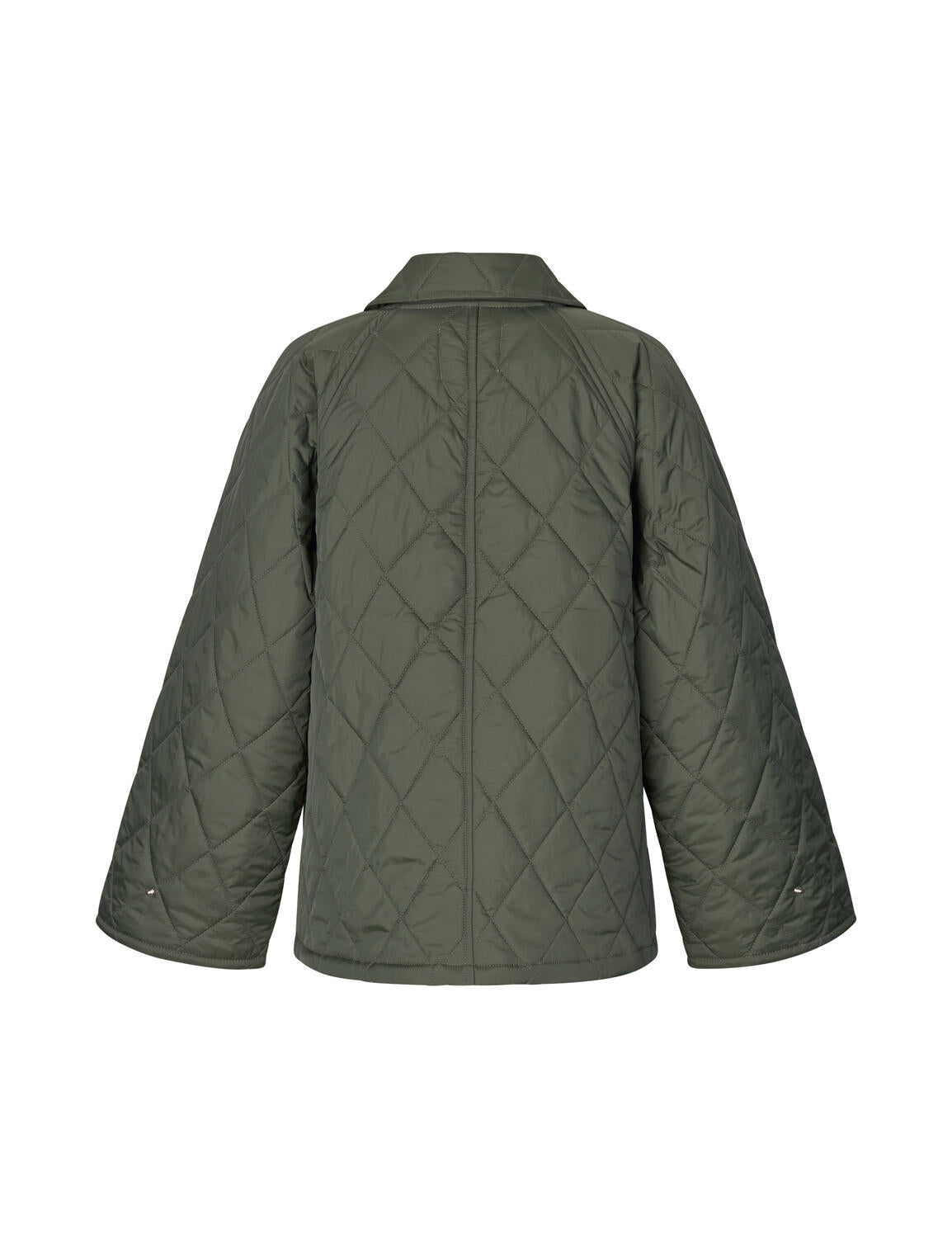 Elcina-M quilted jakke - Warm olive