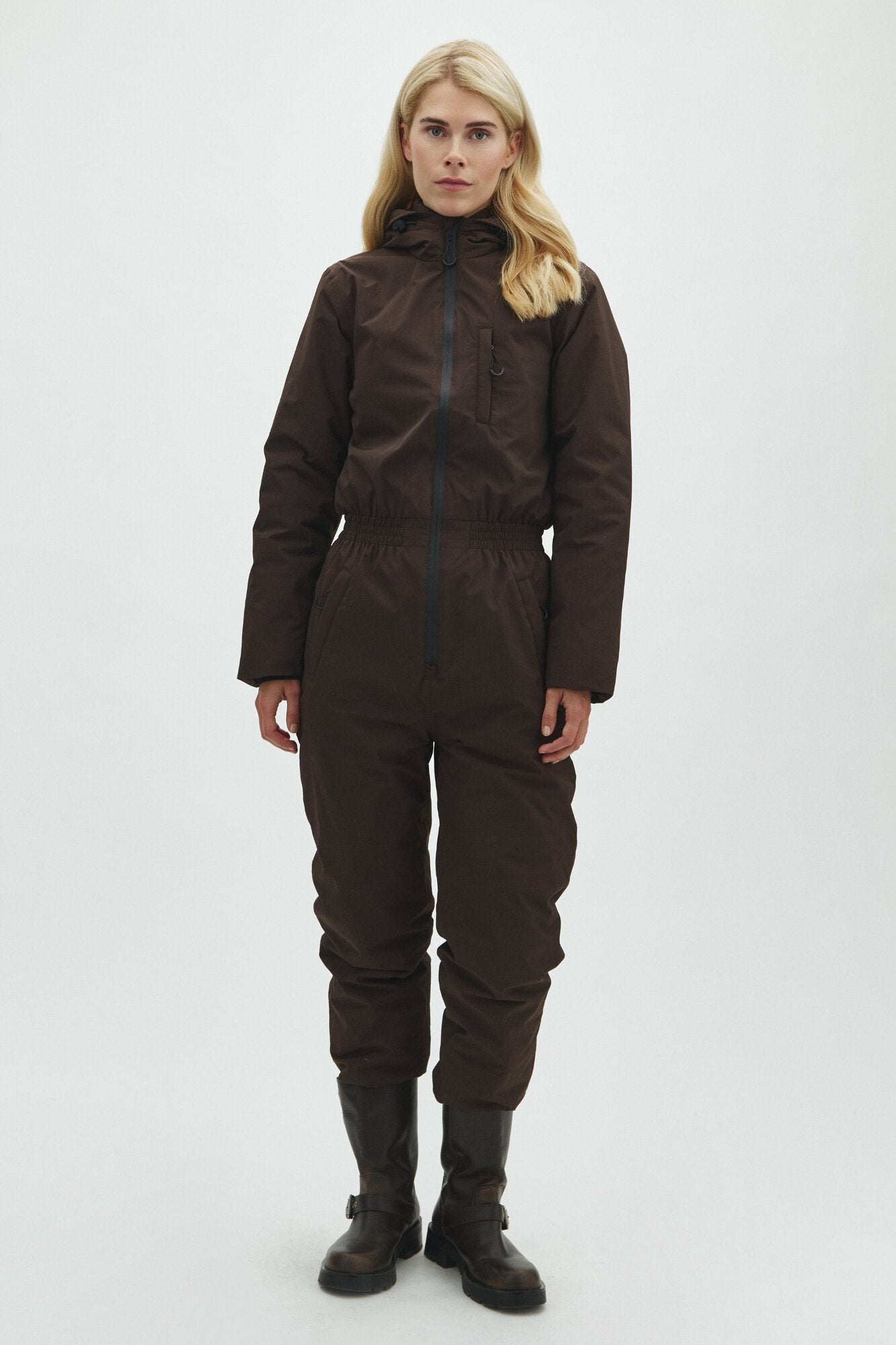 Izabela flyverdragt – Dark coffee