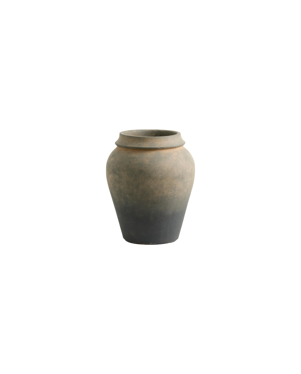 Miren potte/vase, H25 cm - sort/brun