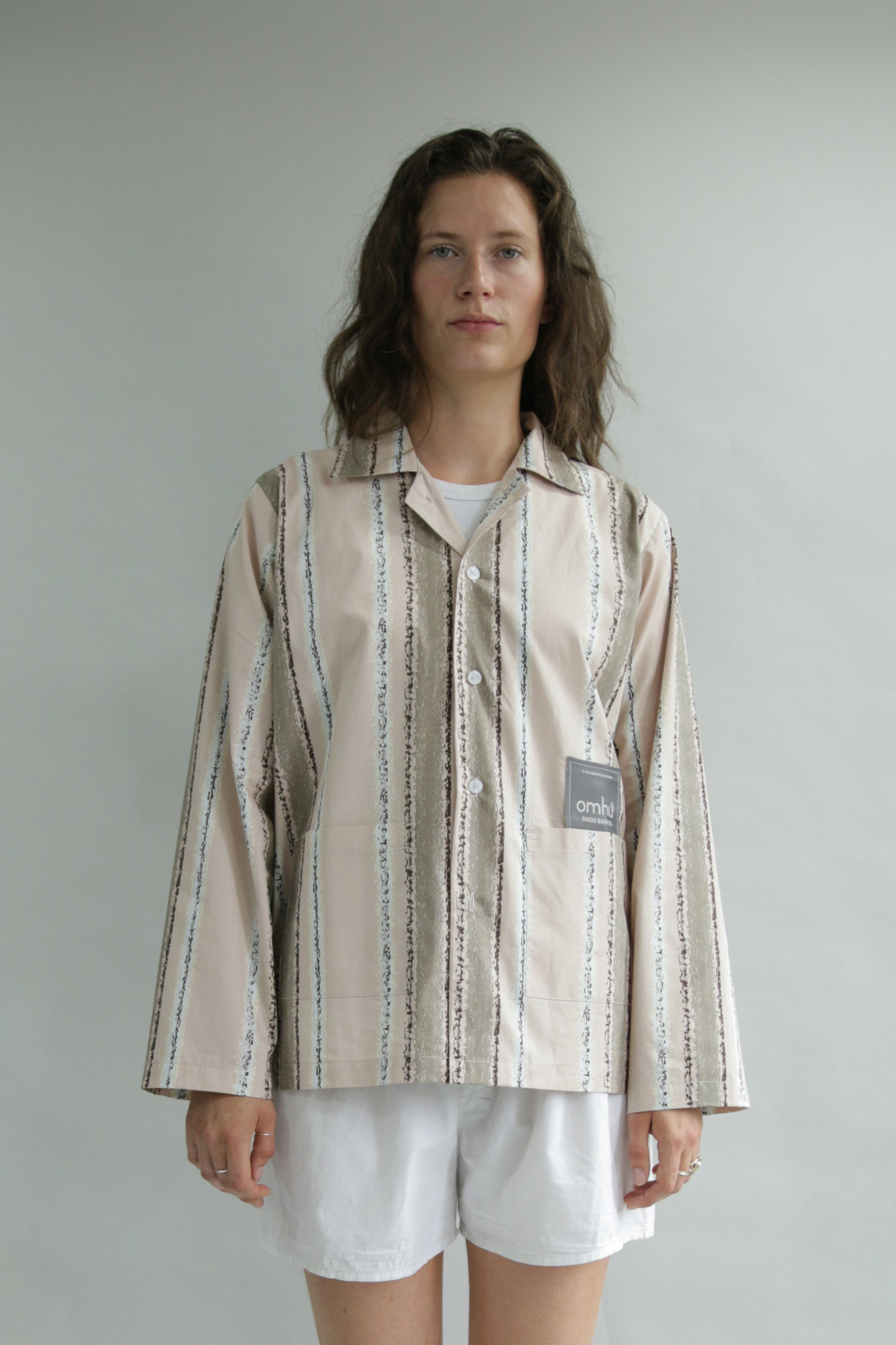 x Mads Barfod natskjorte - beige