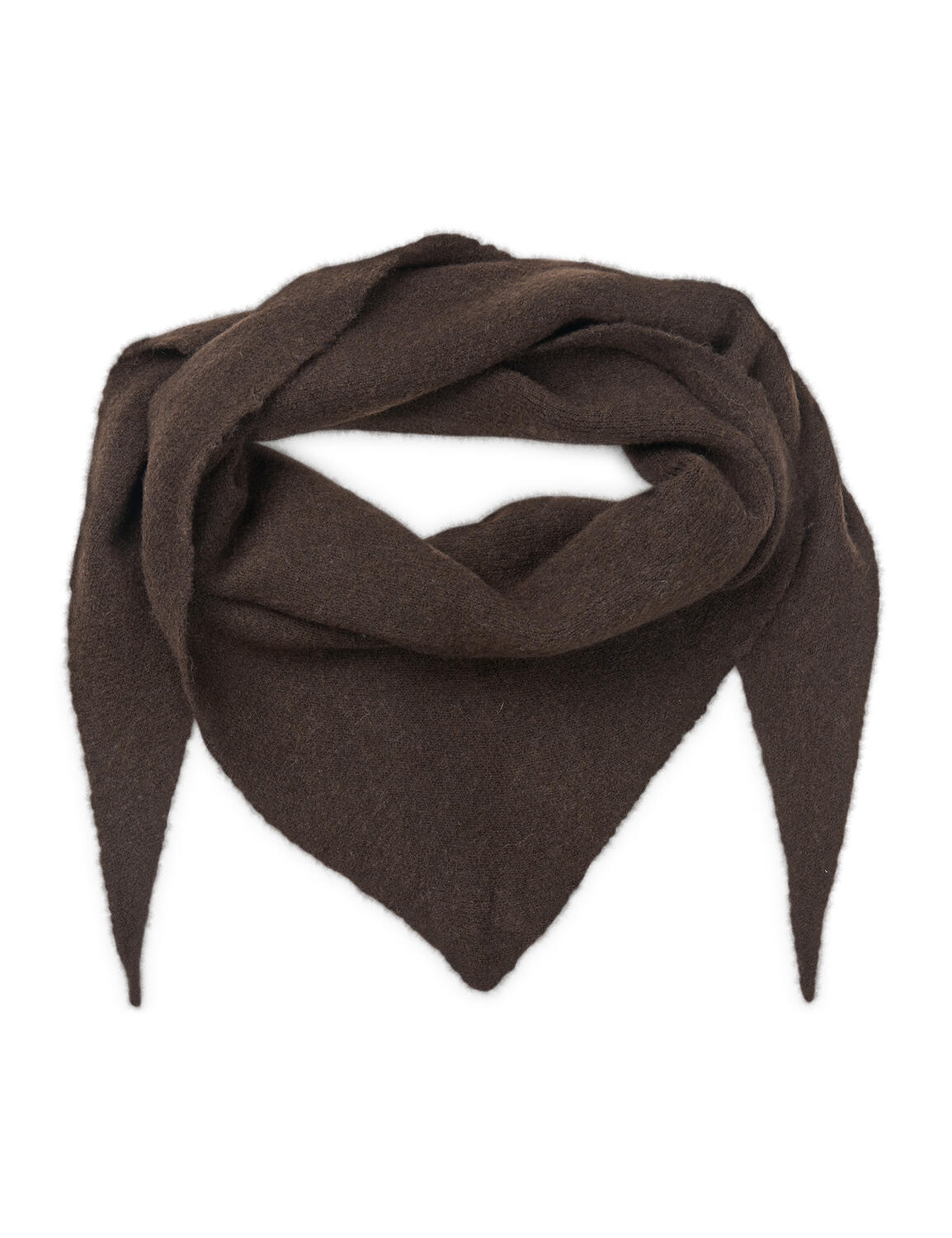 Sevyn-M strikket tørklæde - Dark Brown