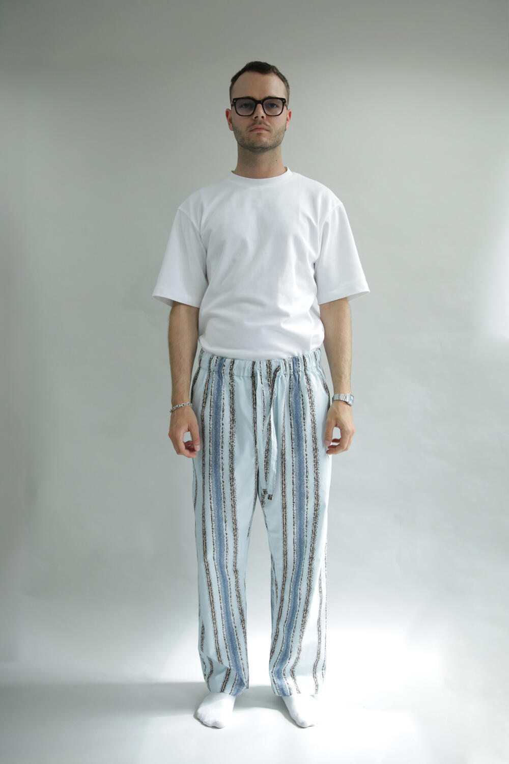 x Mads Barfod natbukser - blå