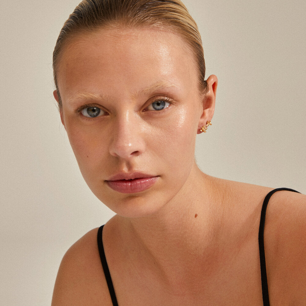 Riko øreringe - forgyldt