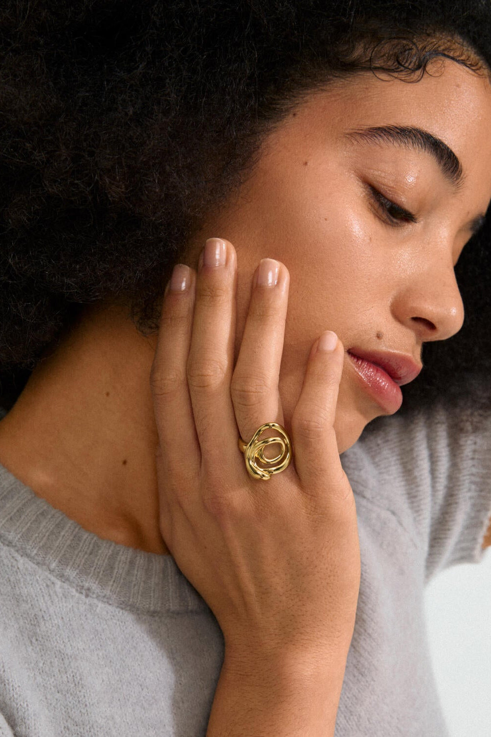 Diego ring - forgyldt