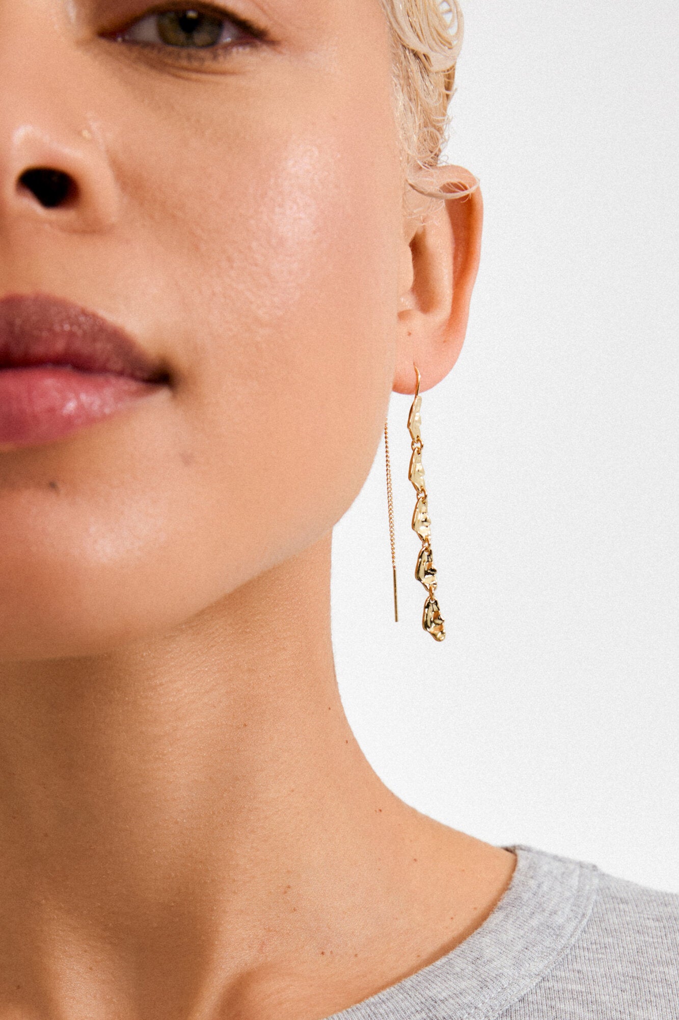 Eliyah hængeøreringe - forgyldt