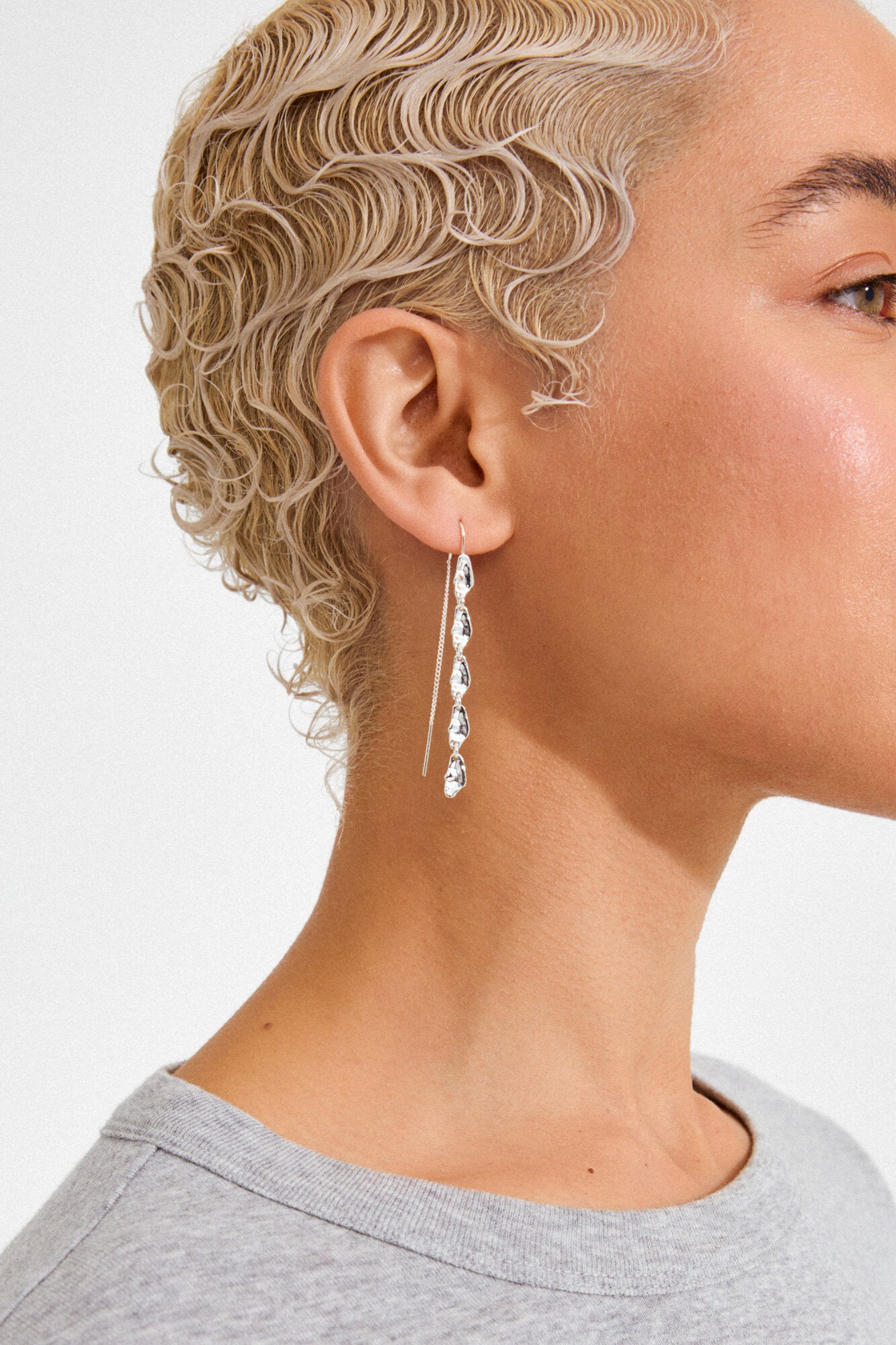 Eliyah hængeøreringe - sølvbelagt