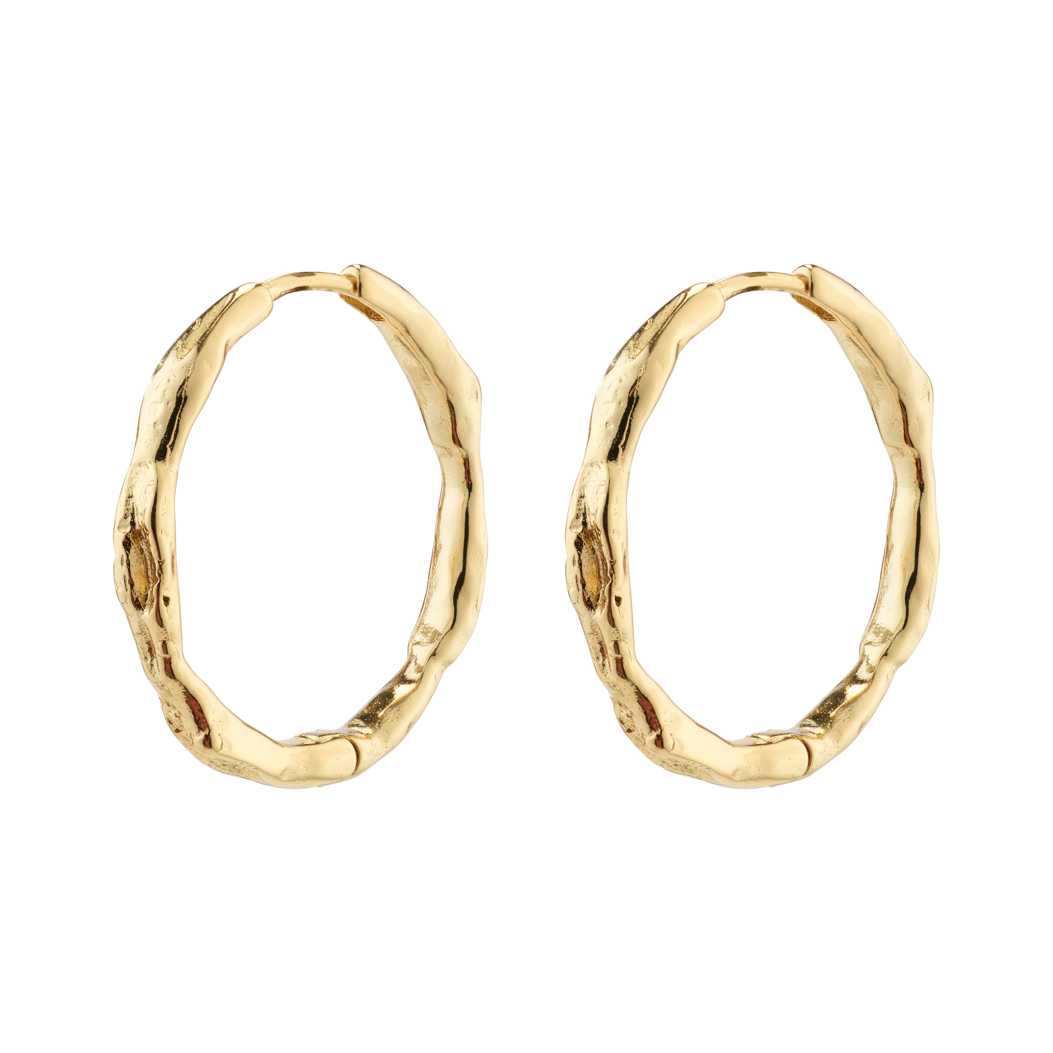 Eddy hoops, stor - forgyldt