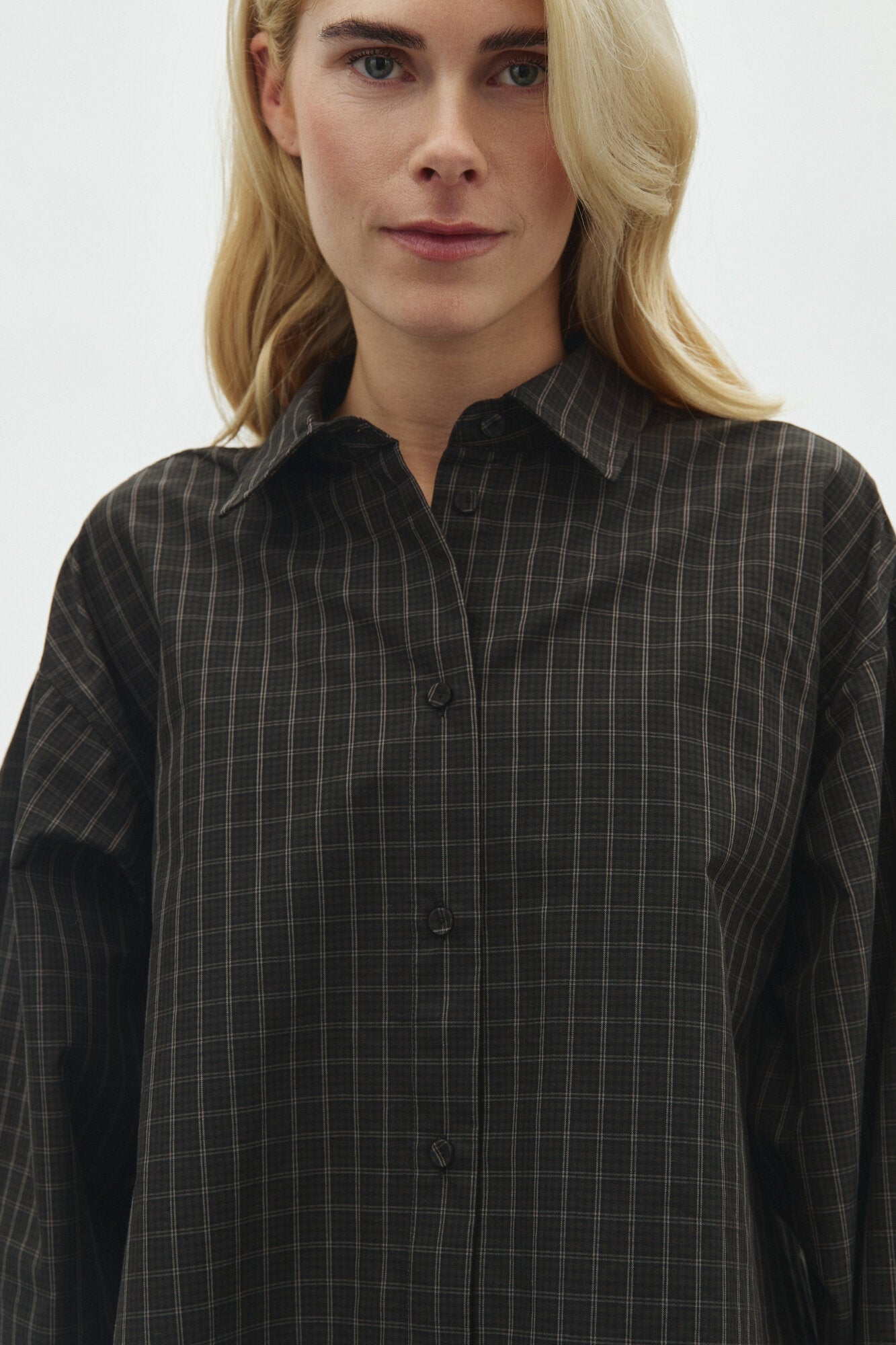 Pamila skjorte – Black Brown Check