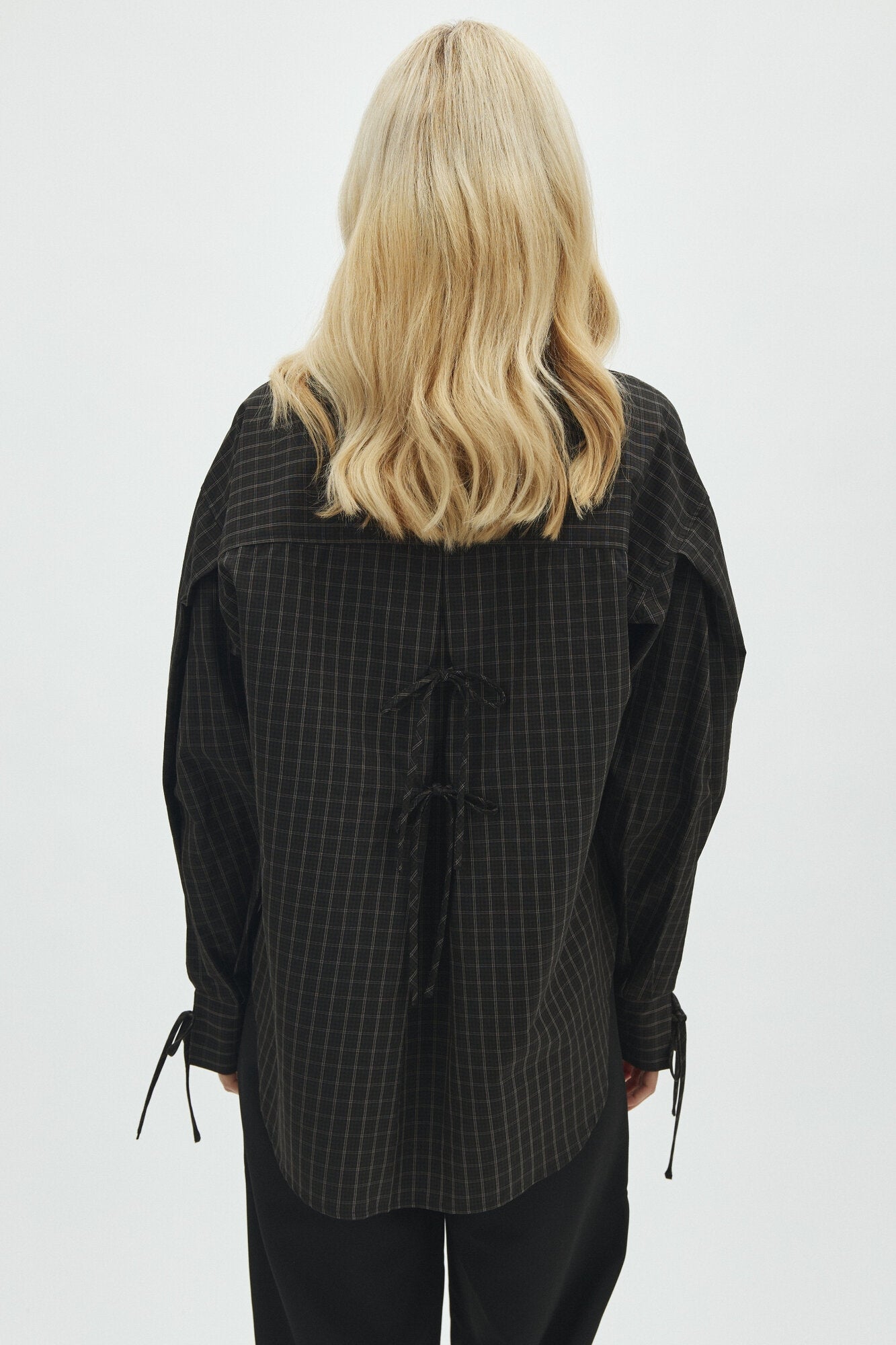 Pamila skjorte – Black Brown Check
