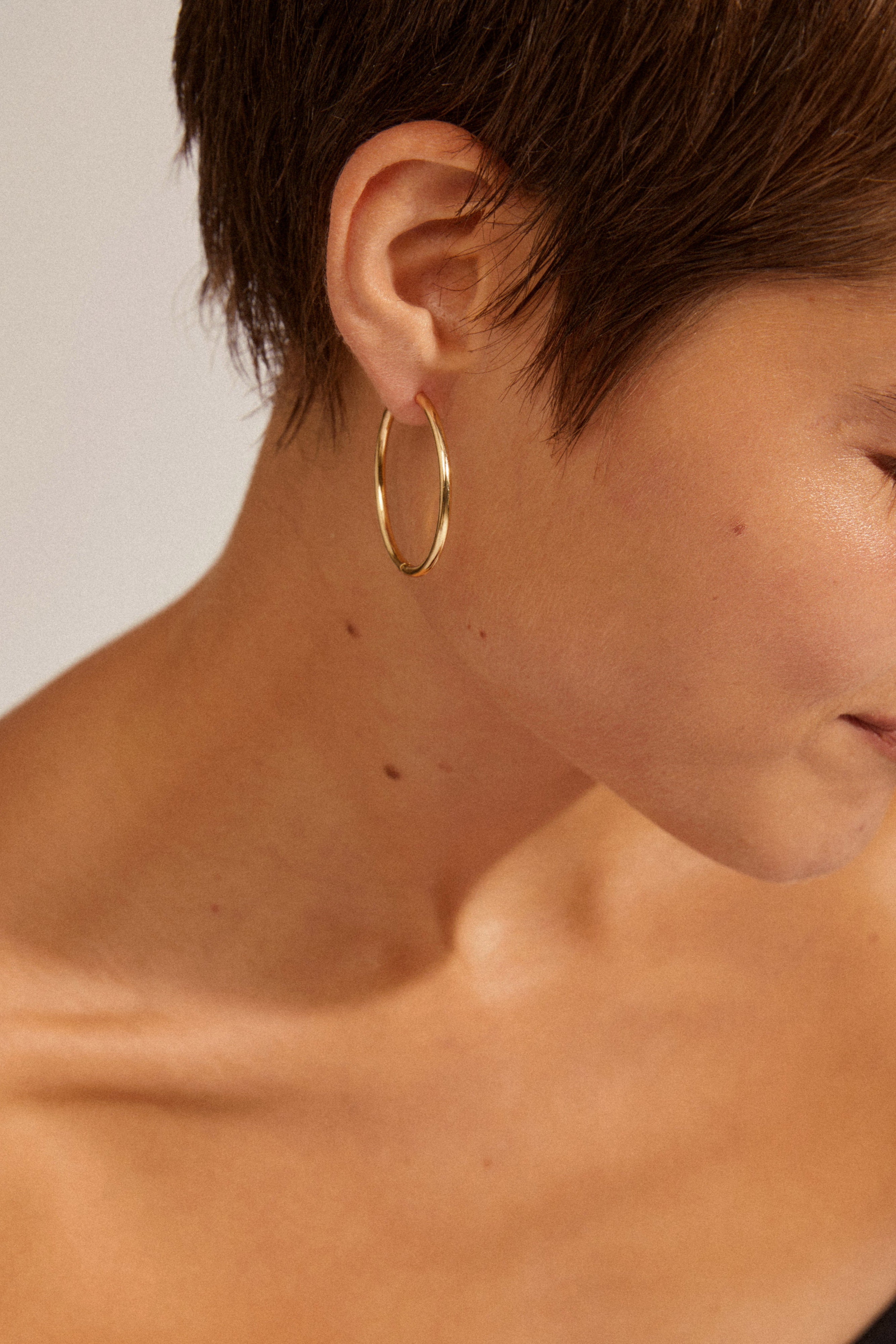Eanna hoops, maxi - forgyldt