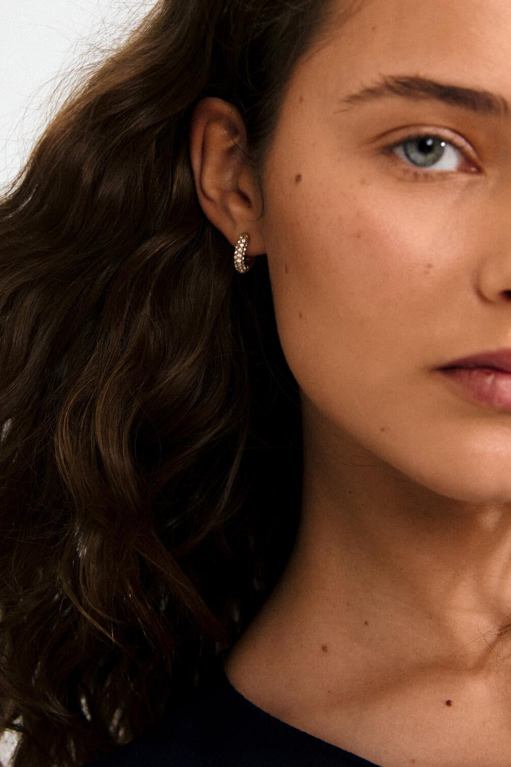 Tatum hoops, small - forgyldt