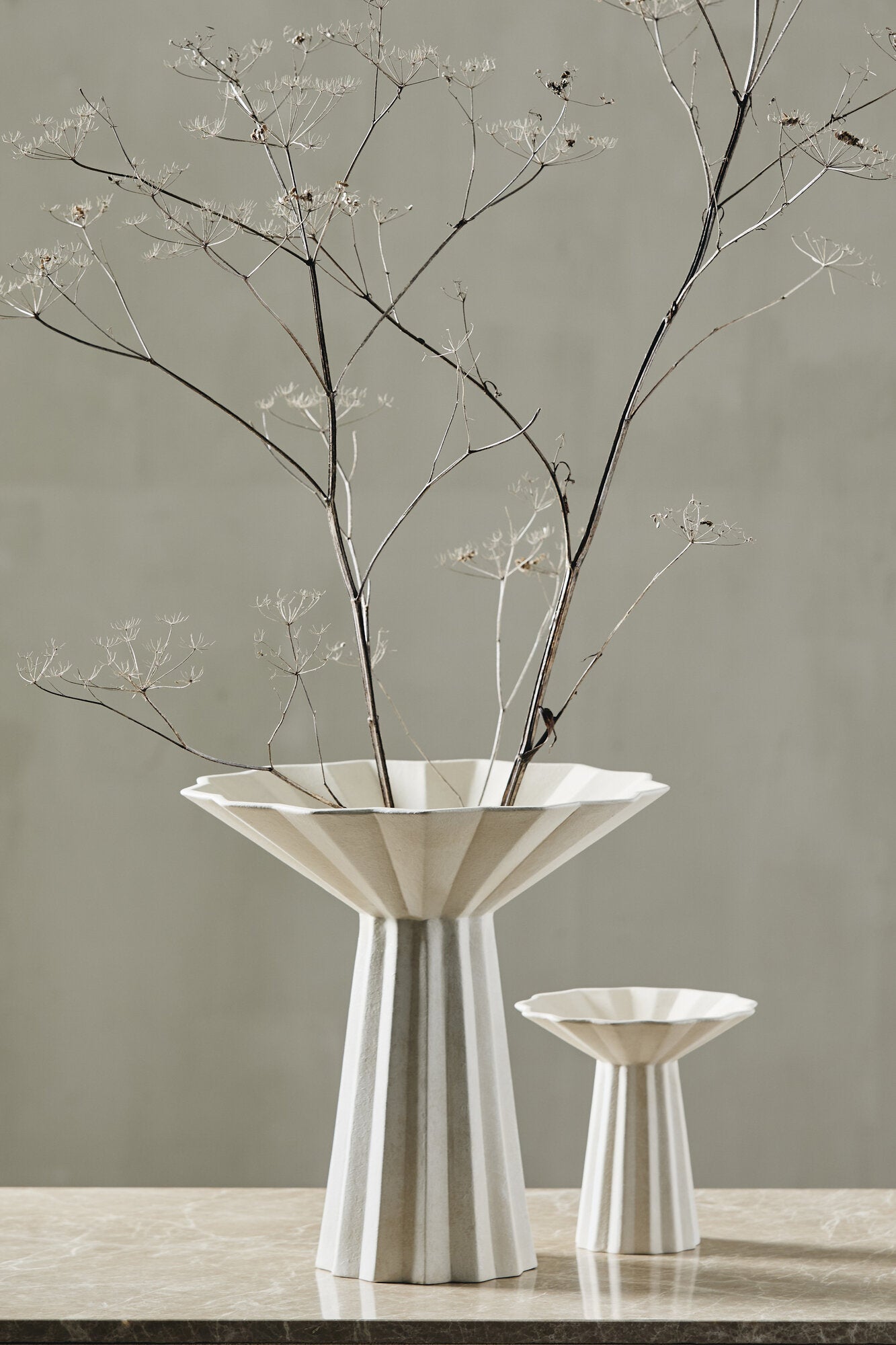 Minu vase, L - råhvid