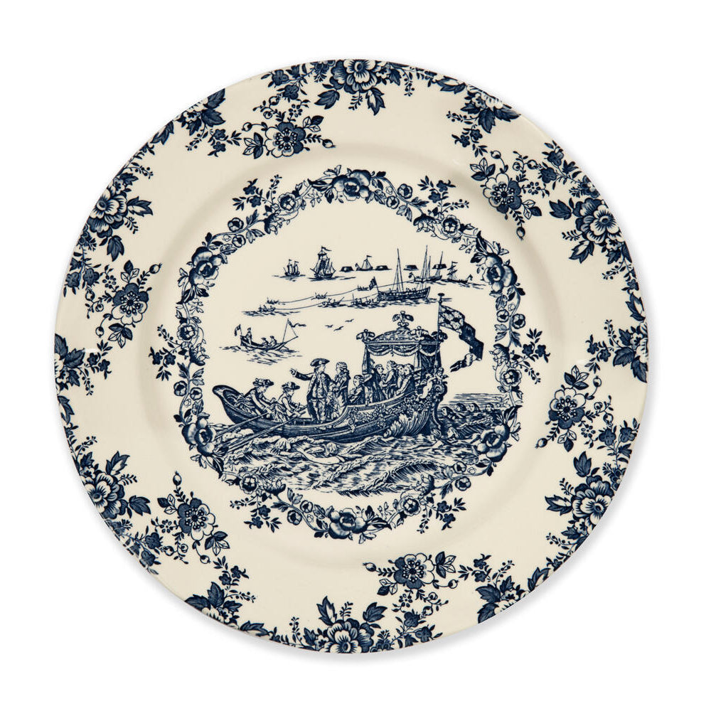 Voyages middagstallerken, blå - Ø27,3 cm