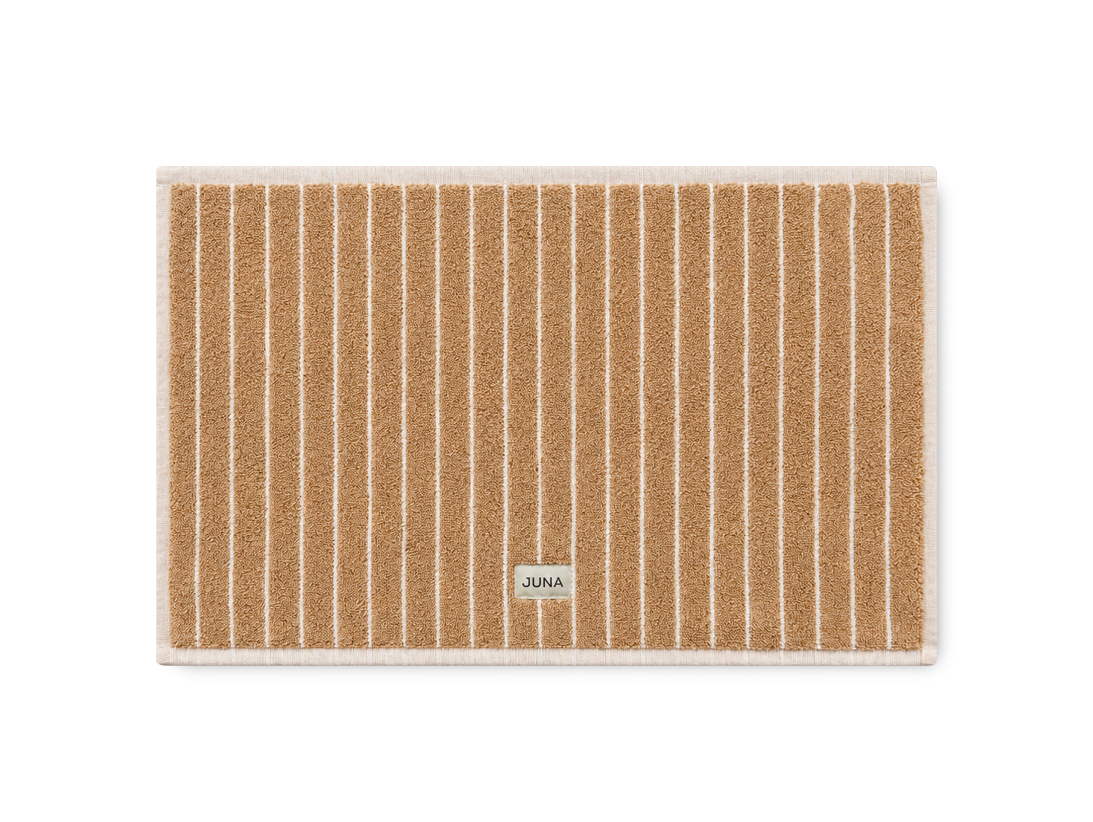 Soft bademåtte, 70x50 cm - Karamel/Off-white