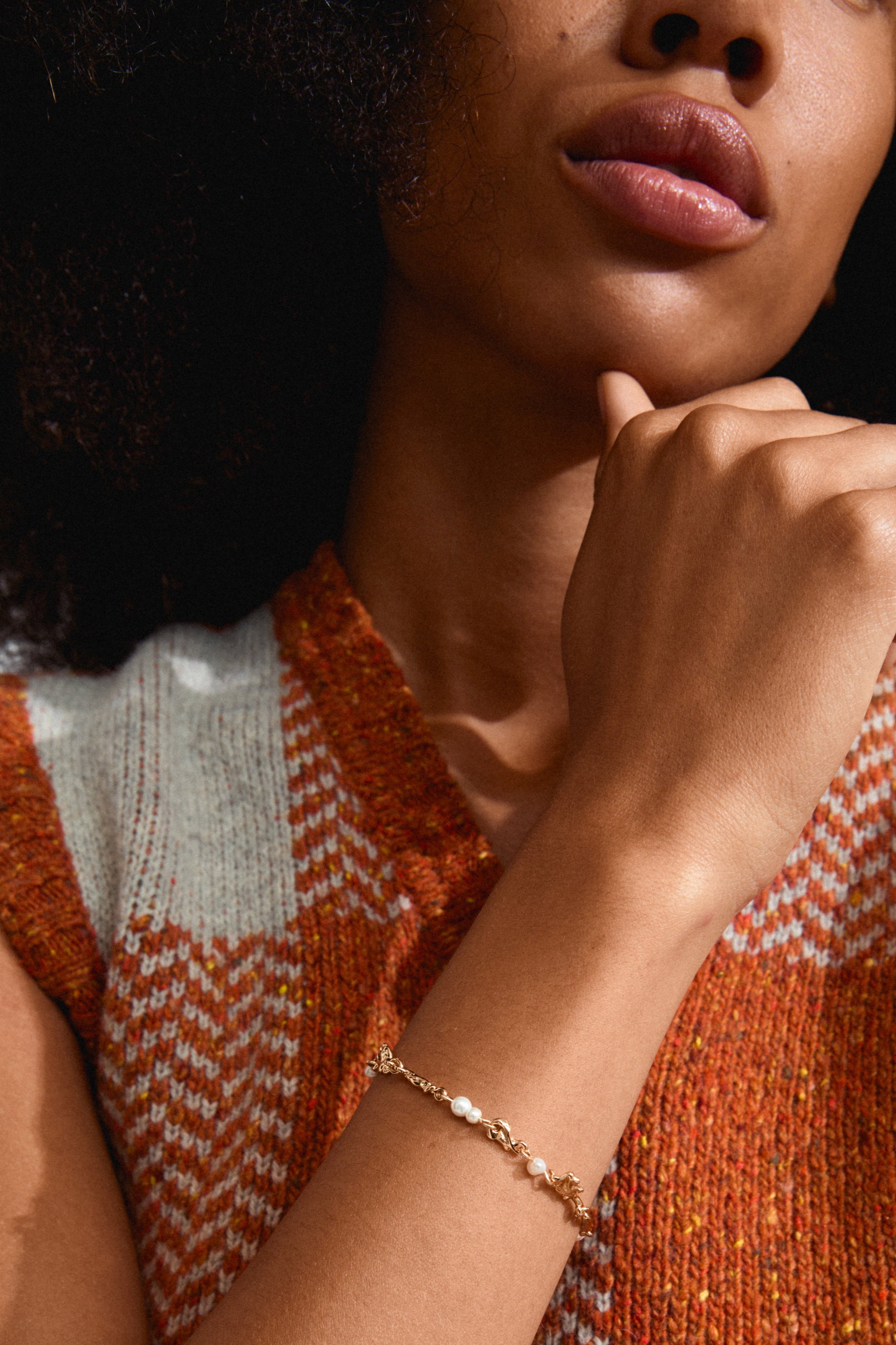 Sloan armbånd - forgyldt