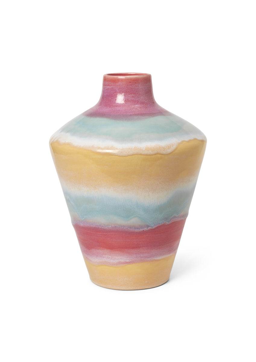 Poppery vase med æble - H32 cm.