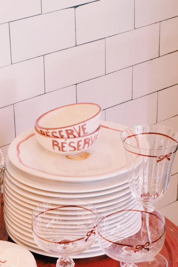 Résérve tapas skål - rød