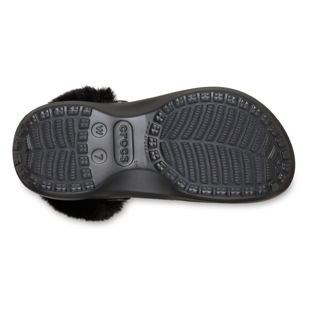 Classic Platform Fuzz Lined clogs - sort
